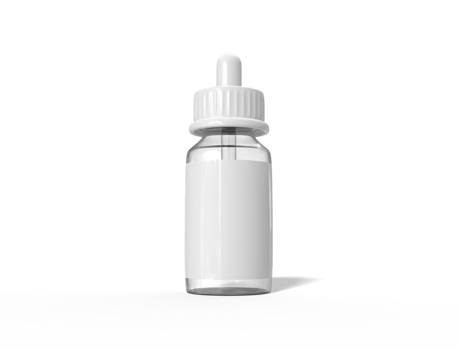 15 ml cosmetic dropper bottle — Glossy glass