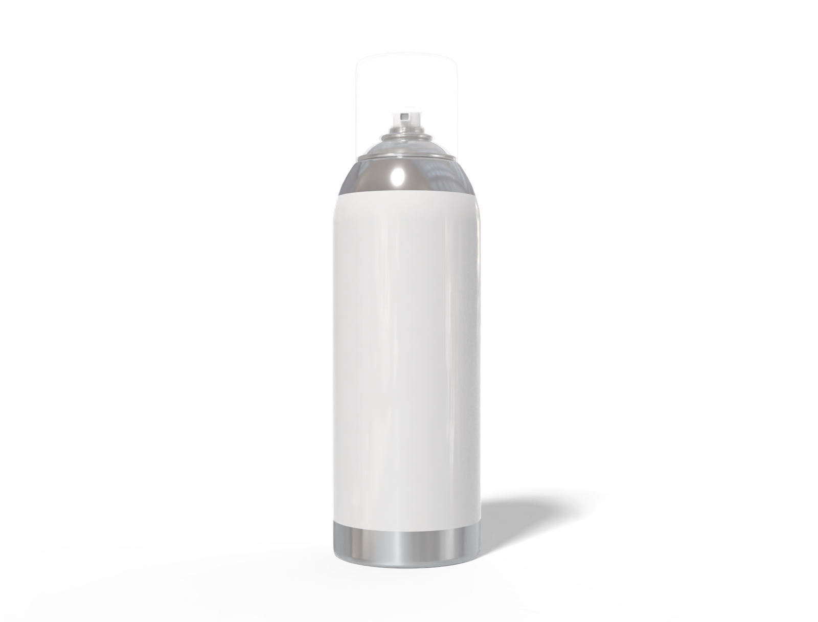 150 ml sunscreen spray bottle — Glossy metal