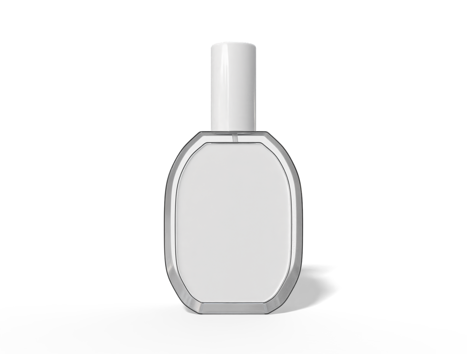 Round perfume bottle — Glossy glass