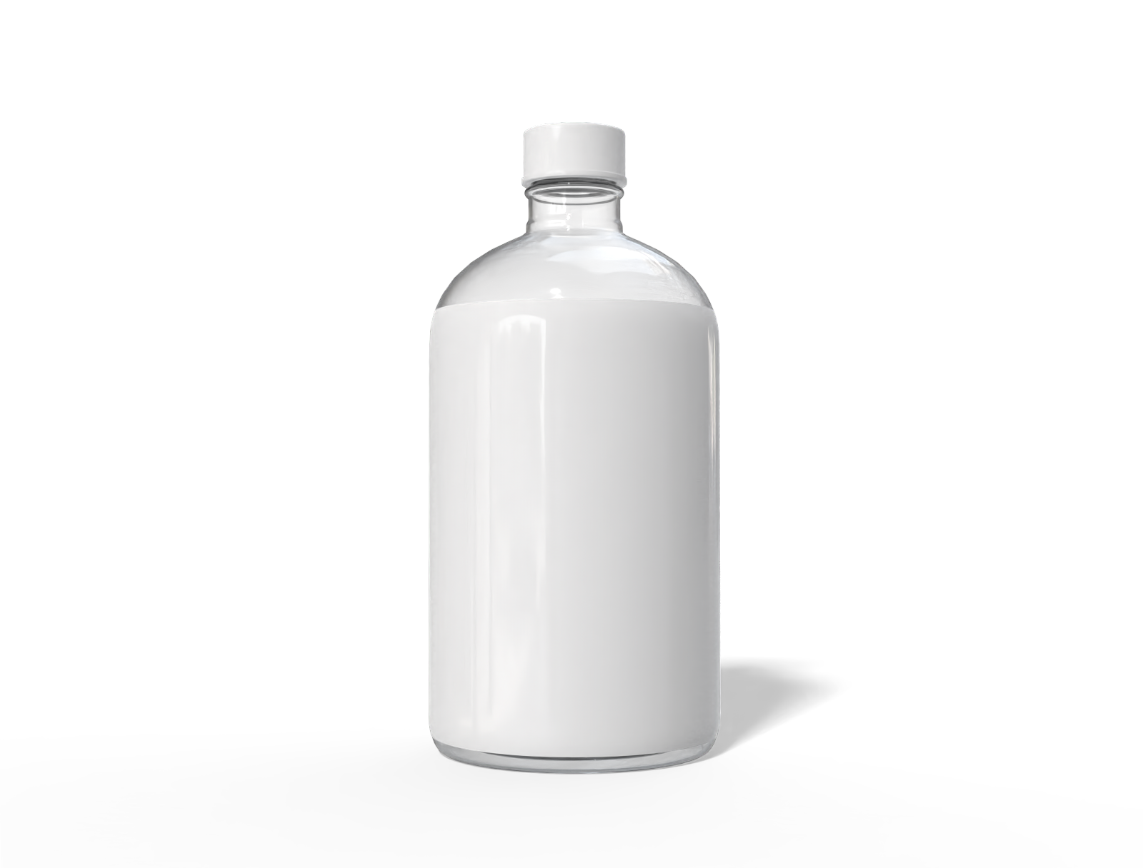 Cosmetics pot bottle — Glossy glass