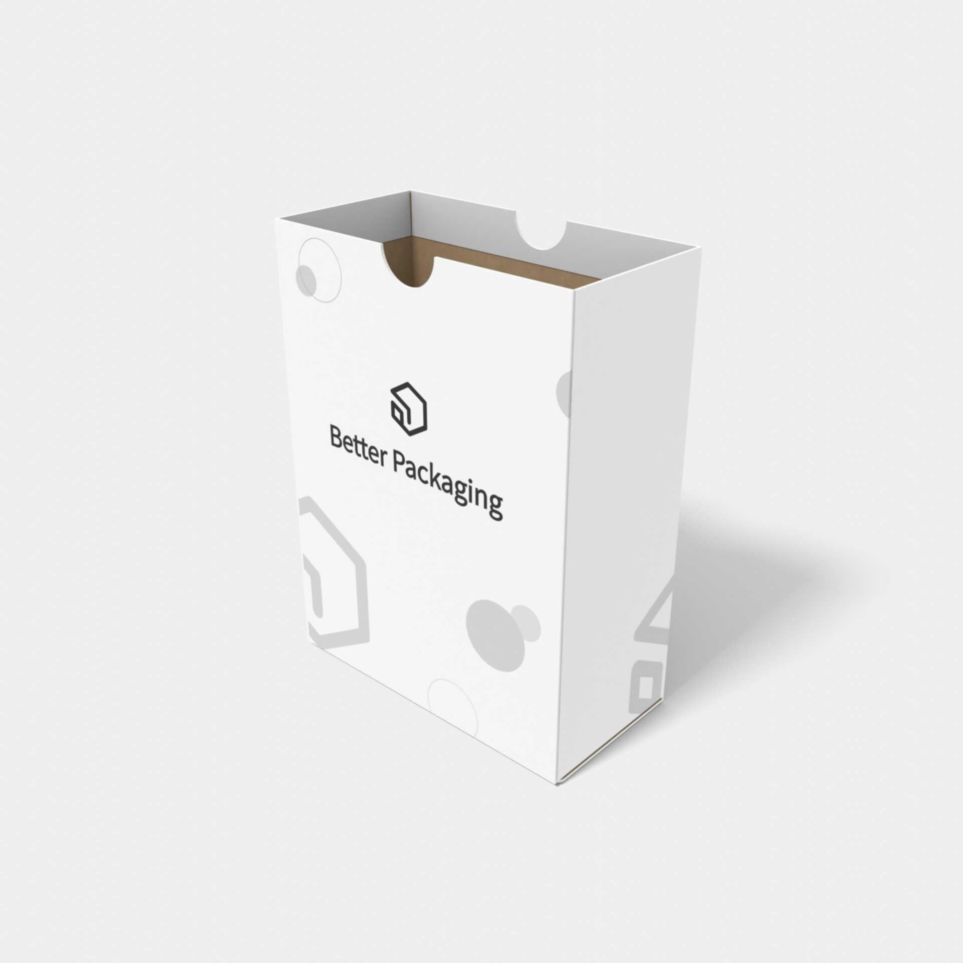 File sleeve box — White paperboard