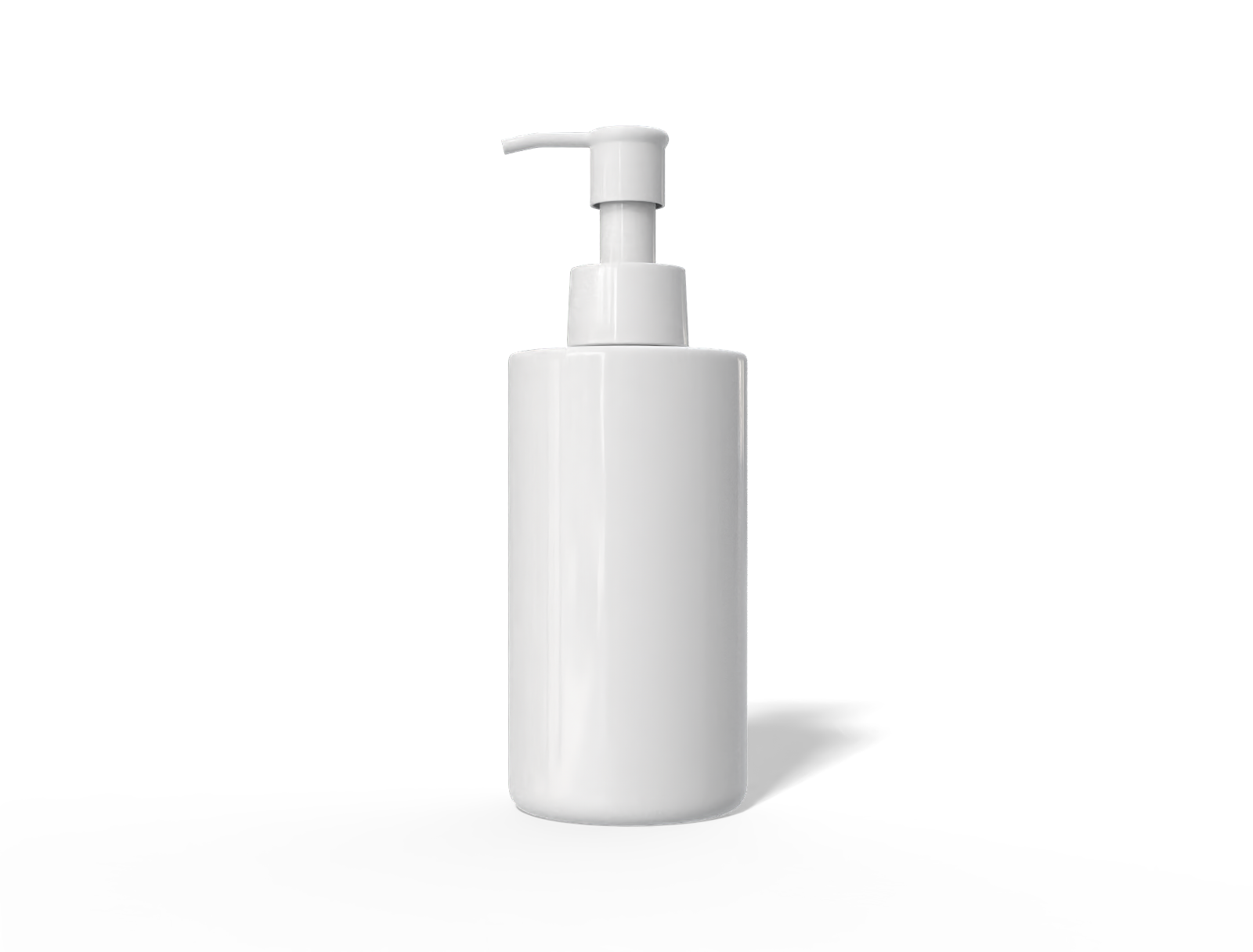 500 ml shampoo bottle — Glossy plastic