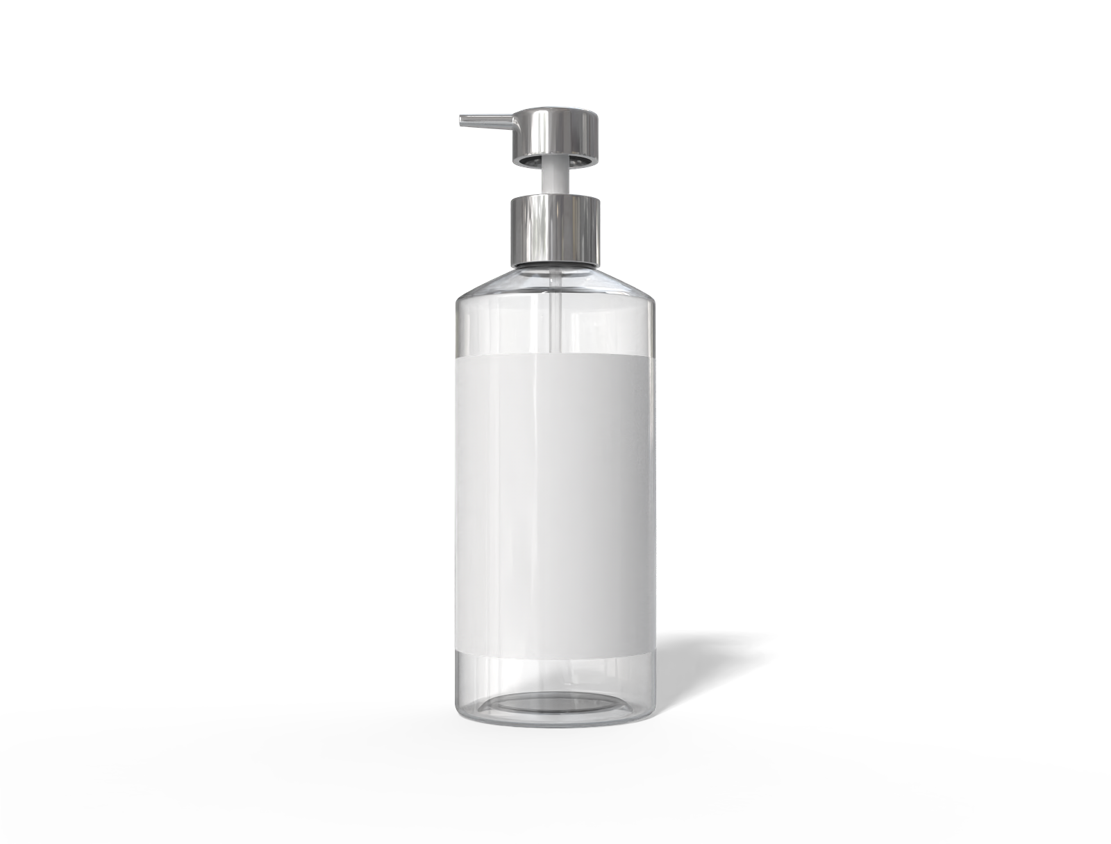 100 ml cosmetic pump bottle — Glossy glass