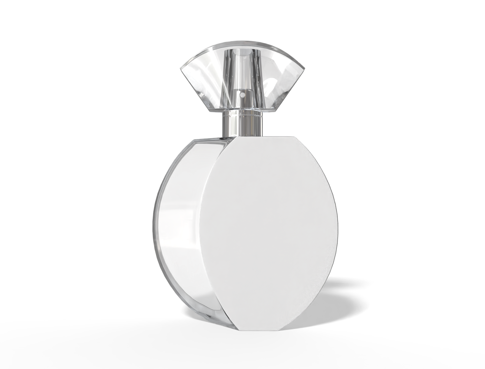60 ml round perfume bottle — Glossy glass