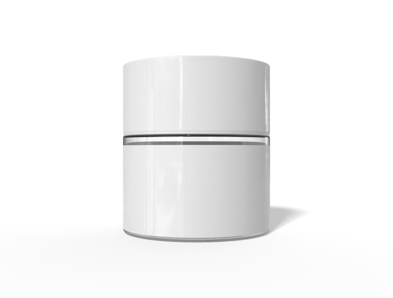 50 ml cosmetics bottle — Clear glossy plastic