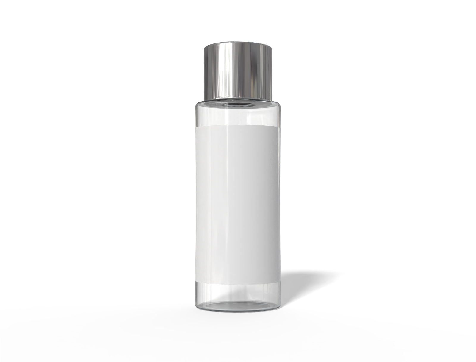 100 ml cosmetic glass bottle — Glossy glass
