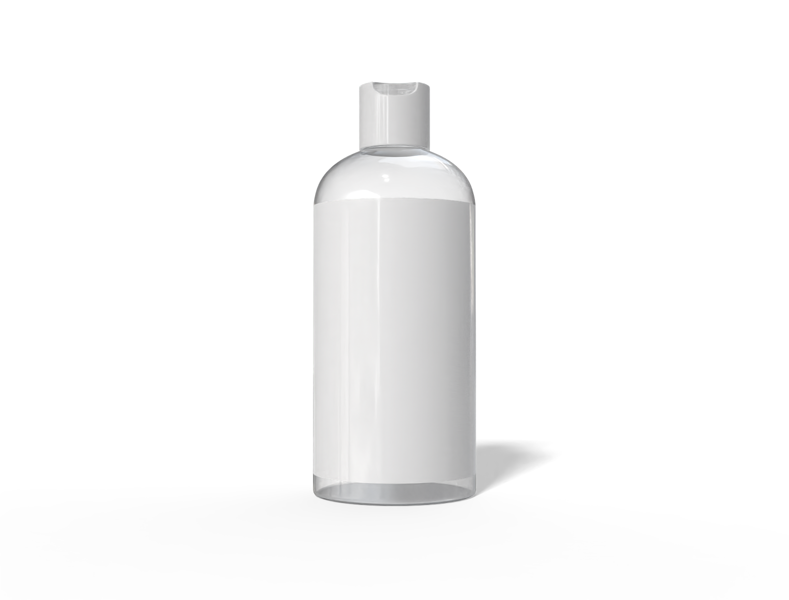 500 ml cosmetic bottle — Glossy glass