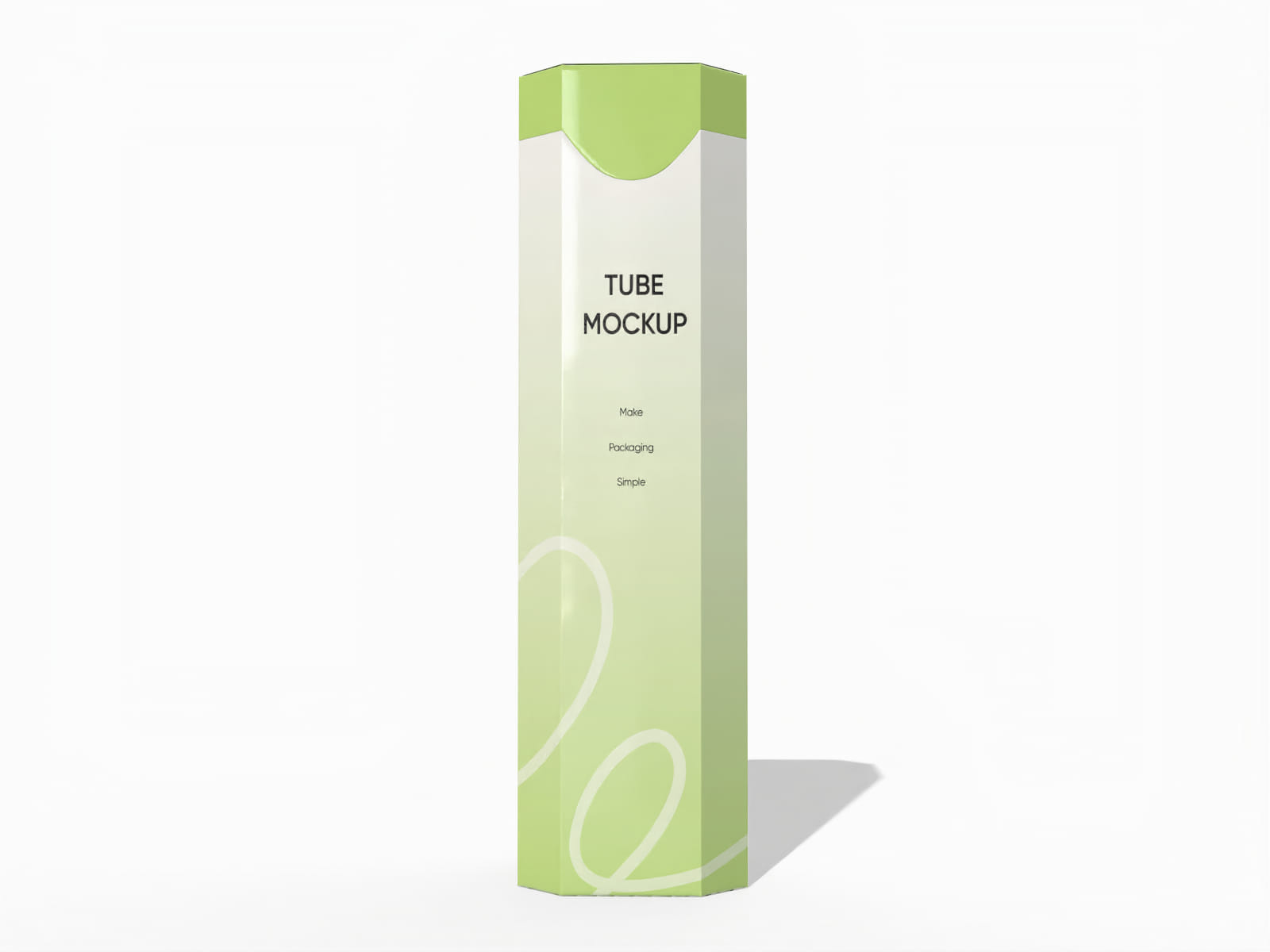 Hexagonal tube — Glossy plastic