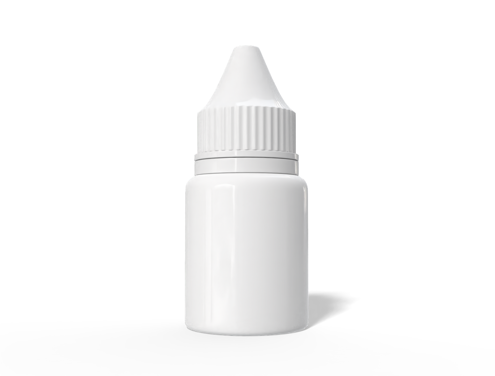 5 ml plastic dropper bottle — Clear glossy plastic