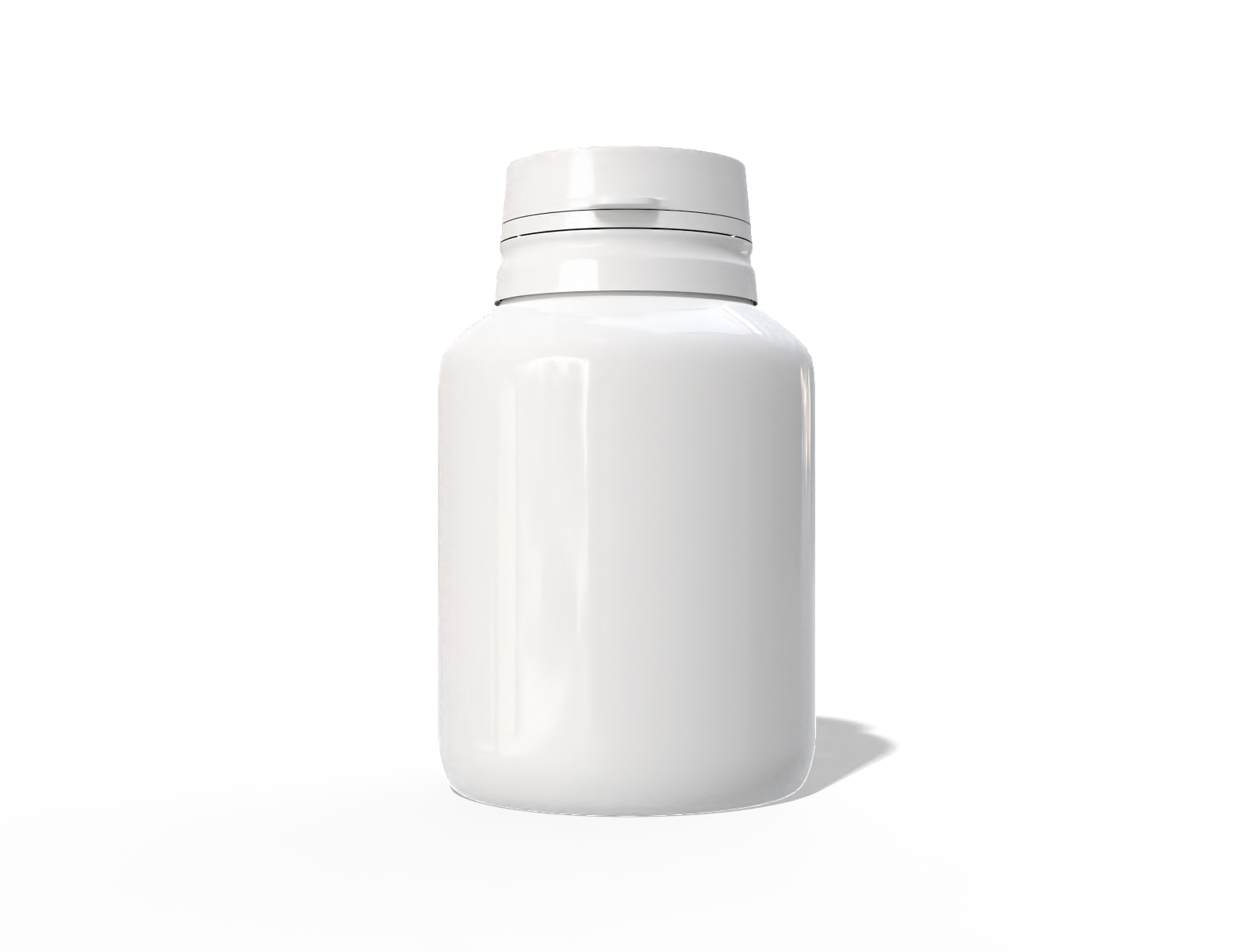 Supplement Bottle — Glossy plastic
