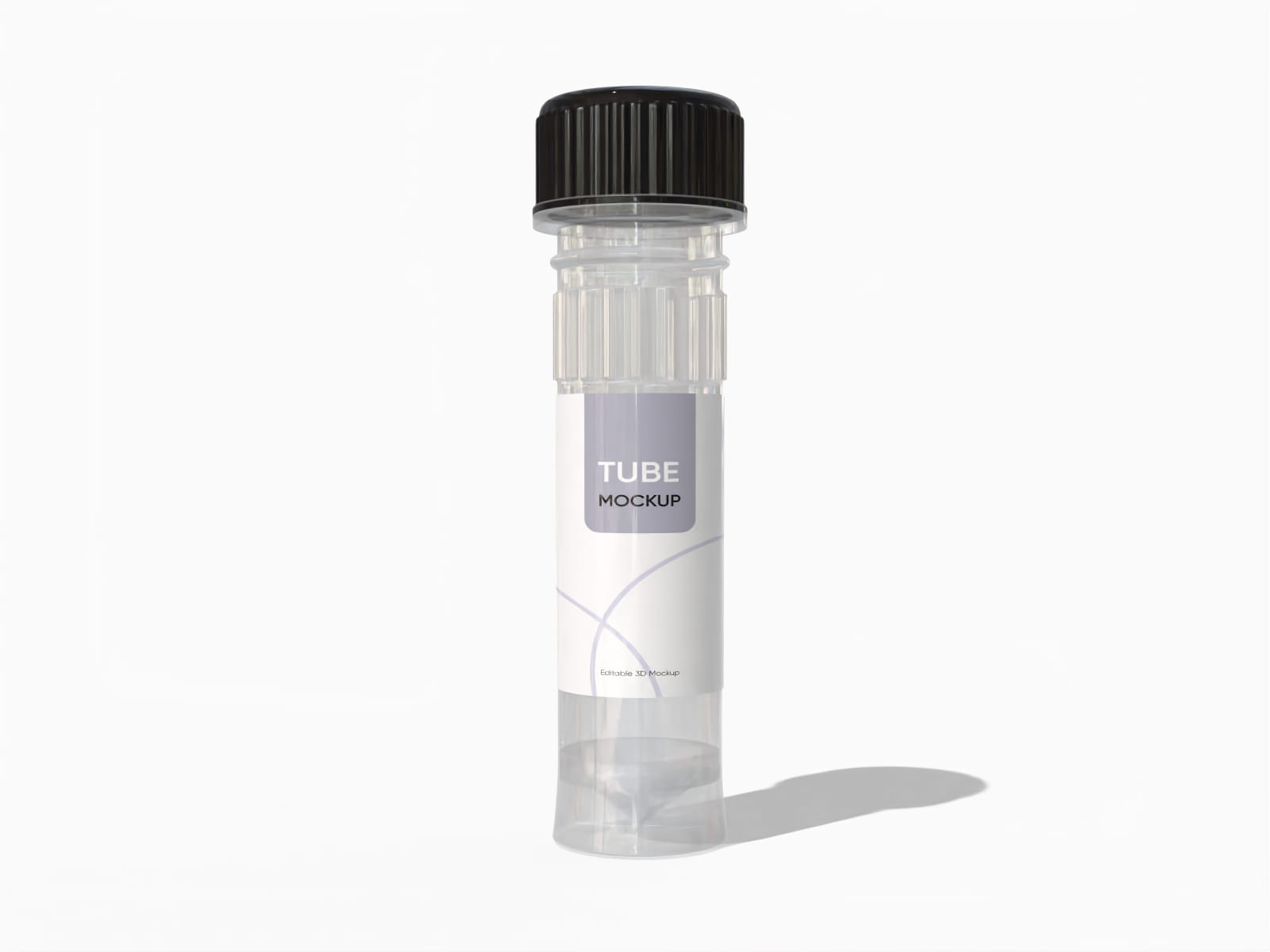 Centrifuge Tube — Clear glossy plastic