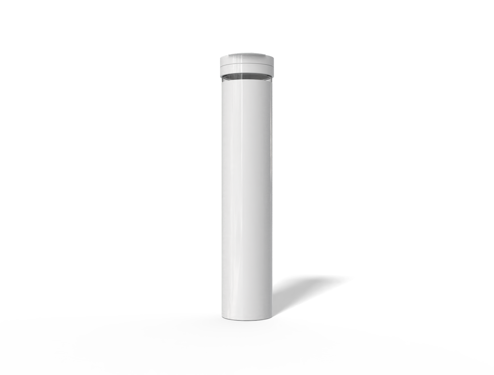 Pill bottle — Clear glossy plastic