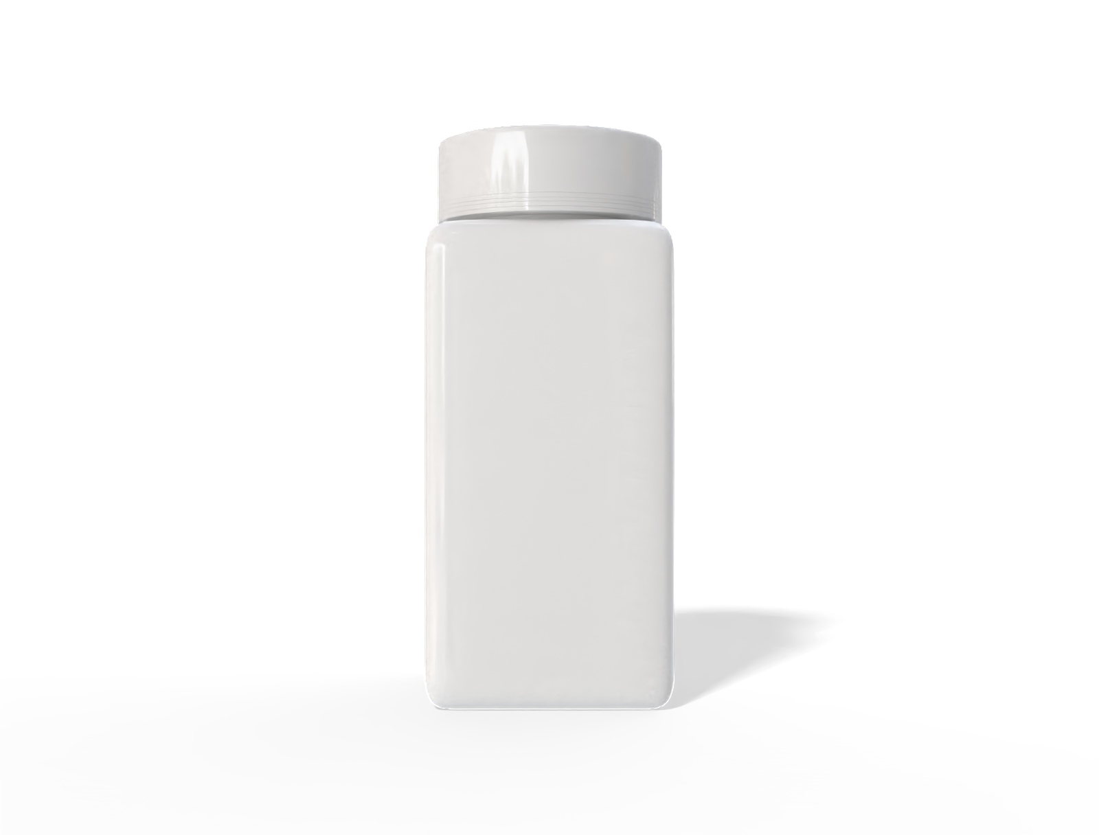 Medicine plastic bottle — Clear glossy plastic