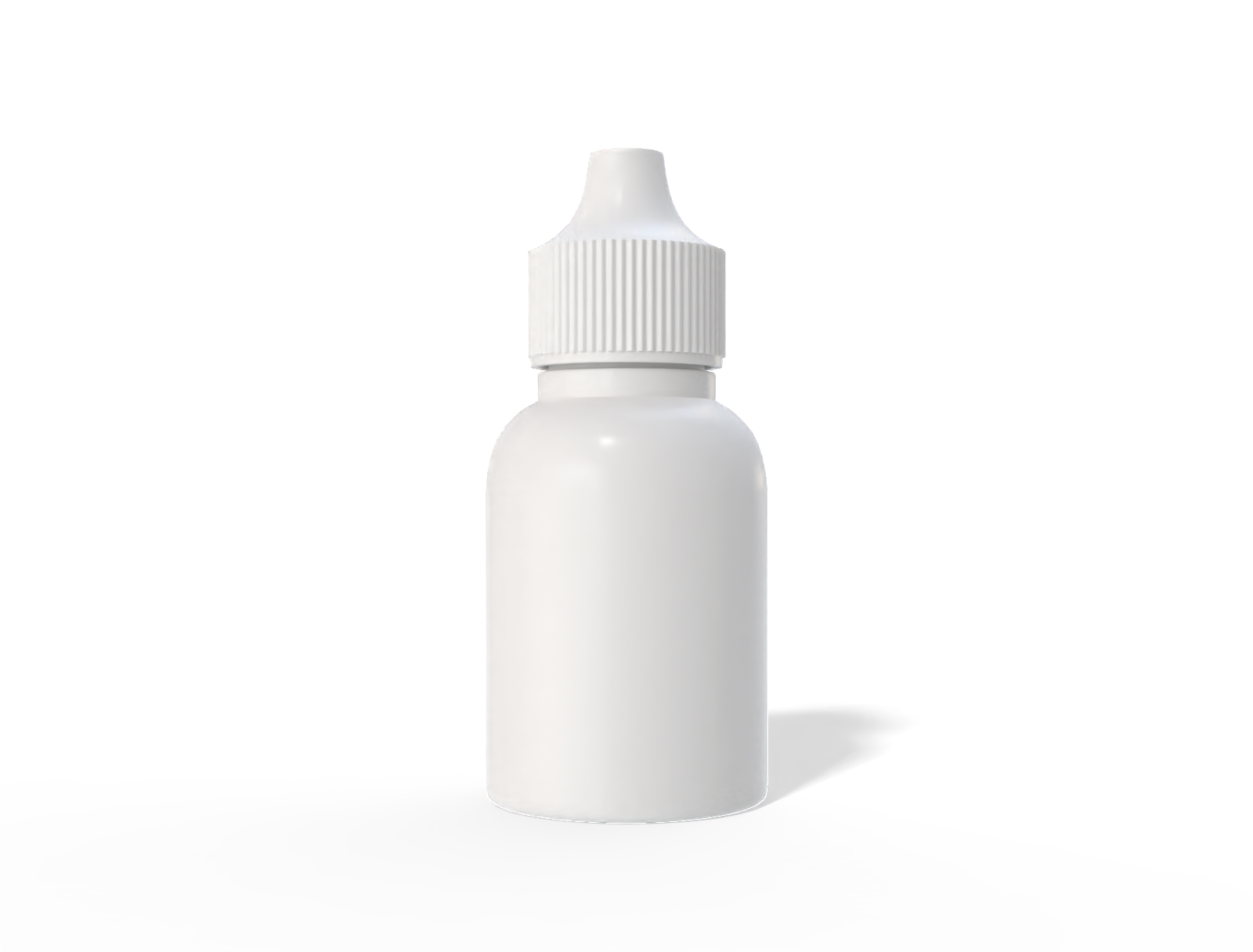 5 ml plastic dropper bottle — Clear glossy plastic