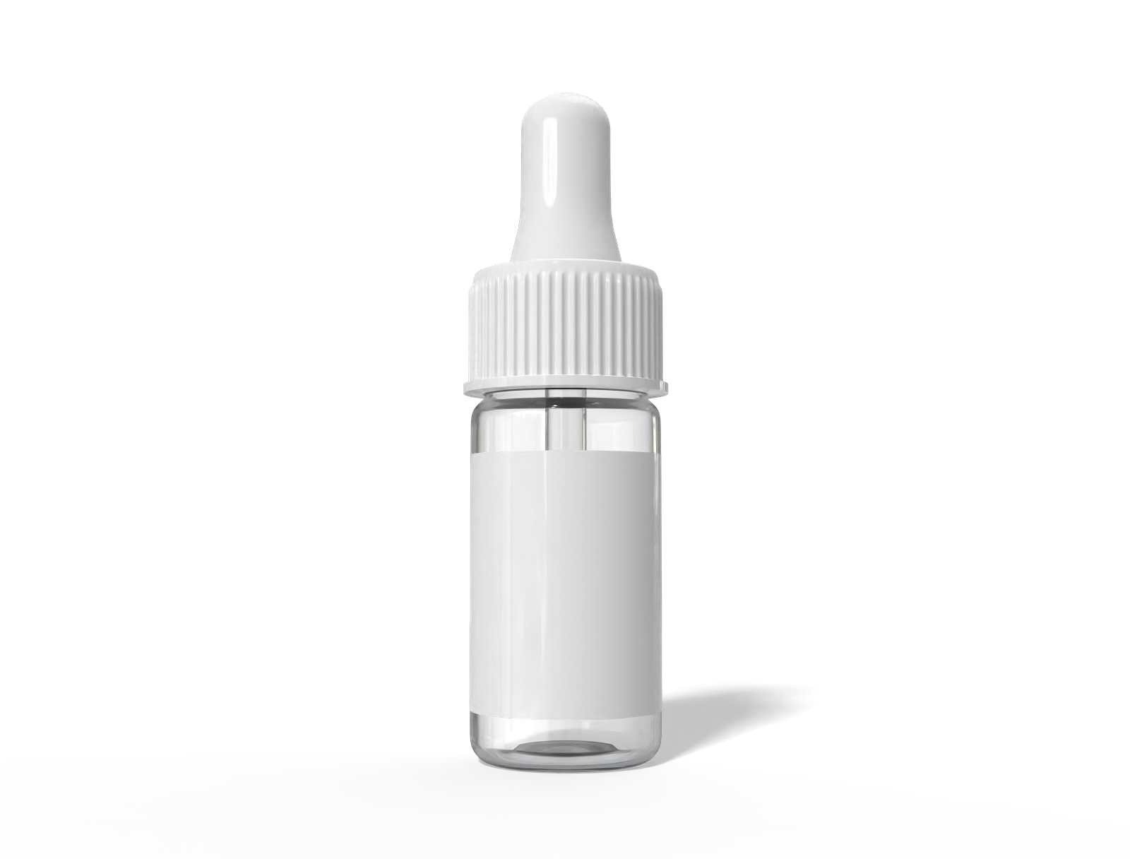 4 ml dropper bottle packaging — Clear glossy plastic