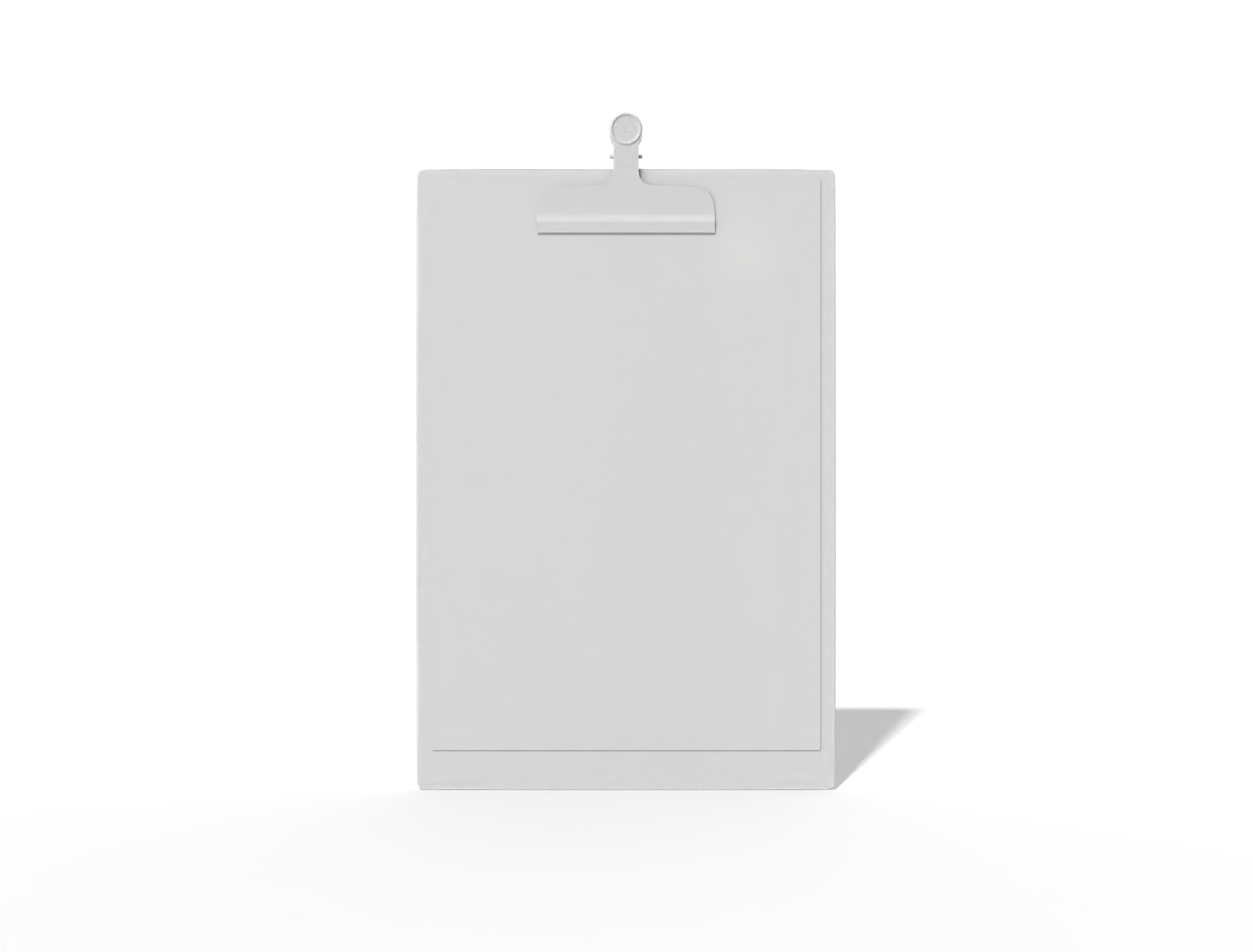 A5 menu card — White paperboard