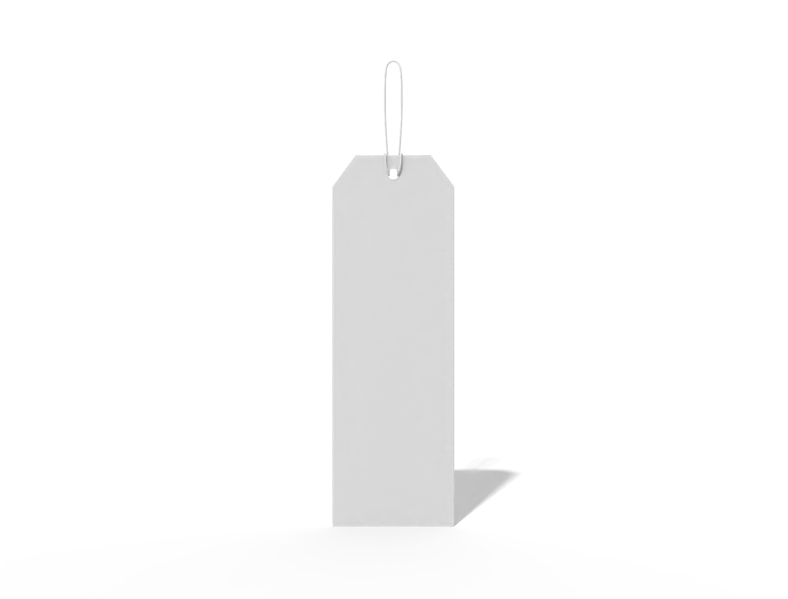 Paper bookmark — White paperboard