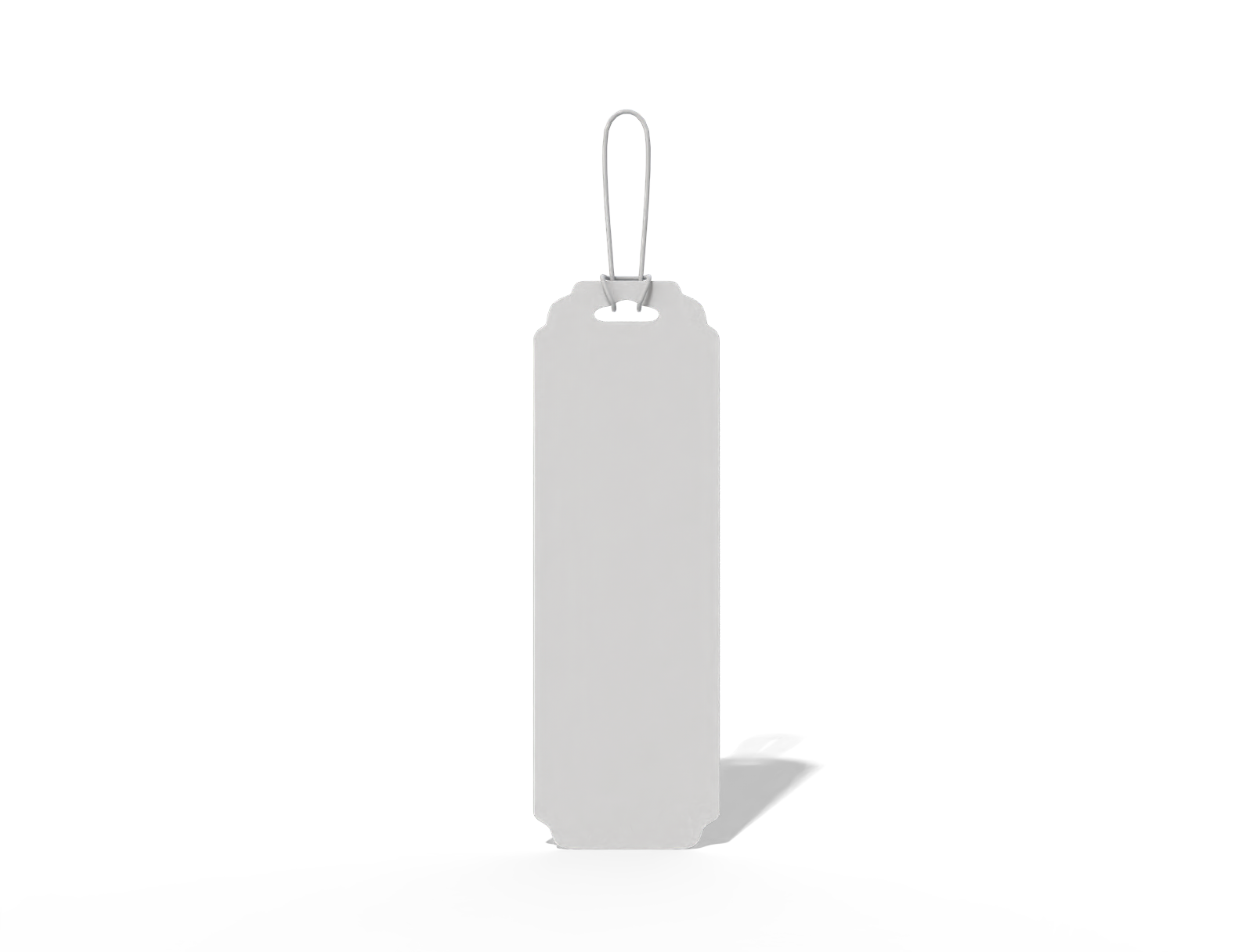 Paper bookmark — White paperboard