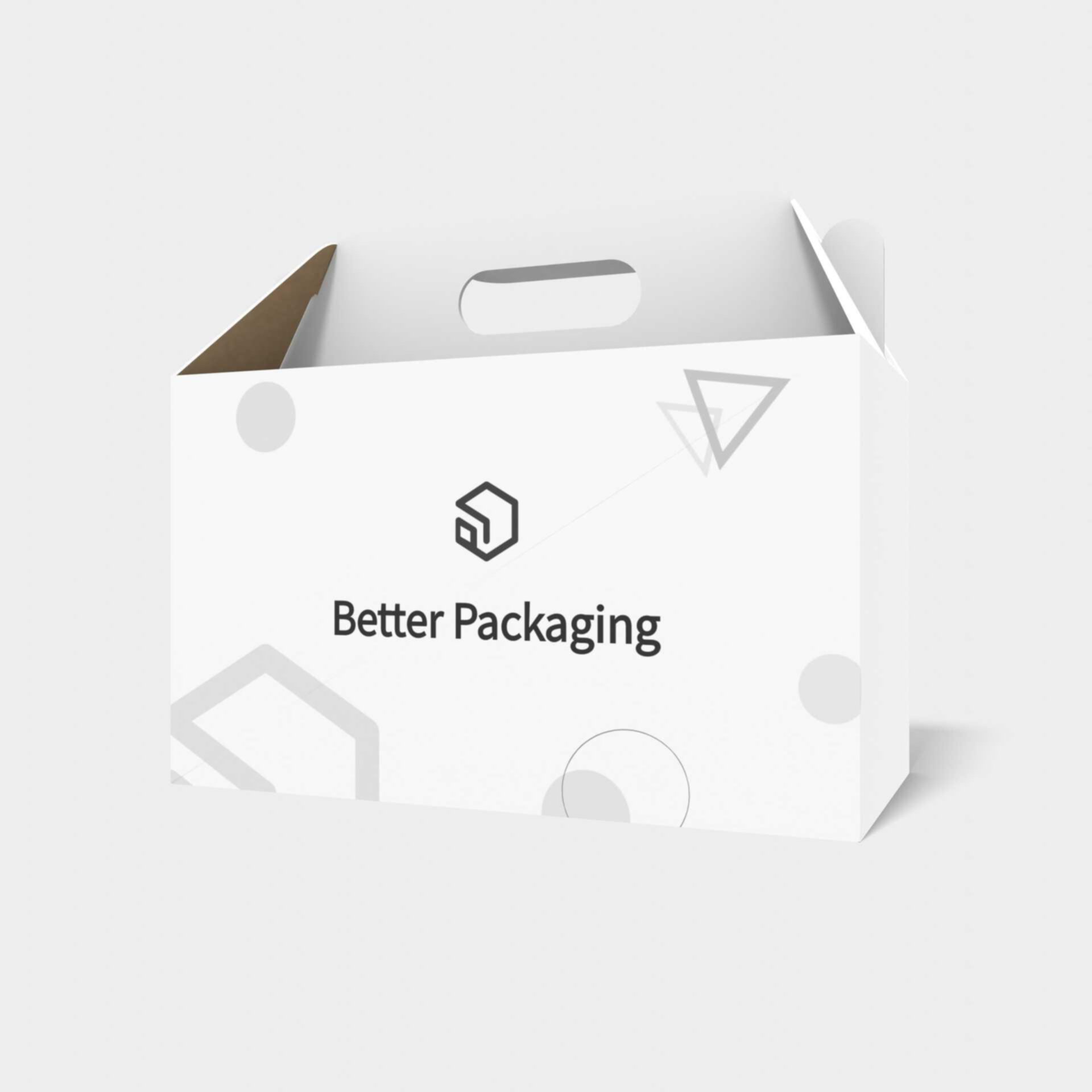 Gable tuck end box suitcases — E-flute corrugated board