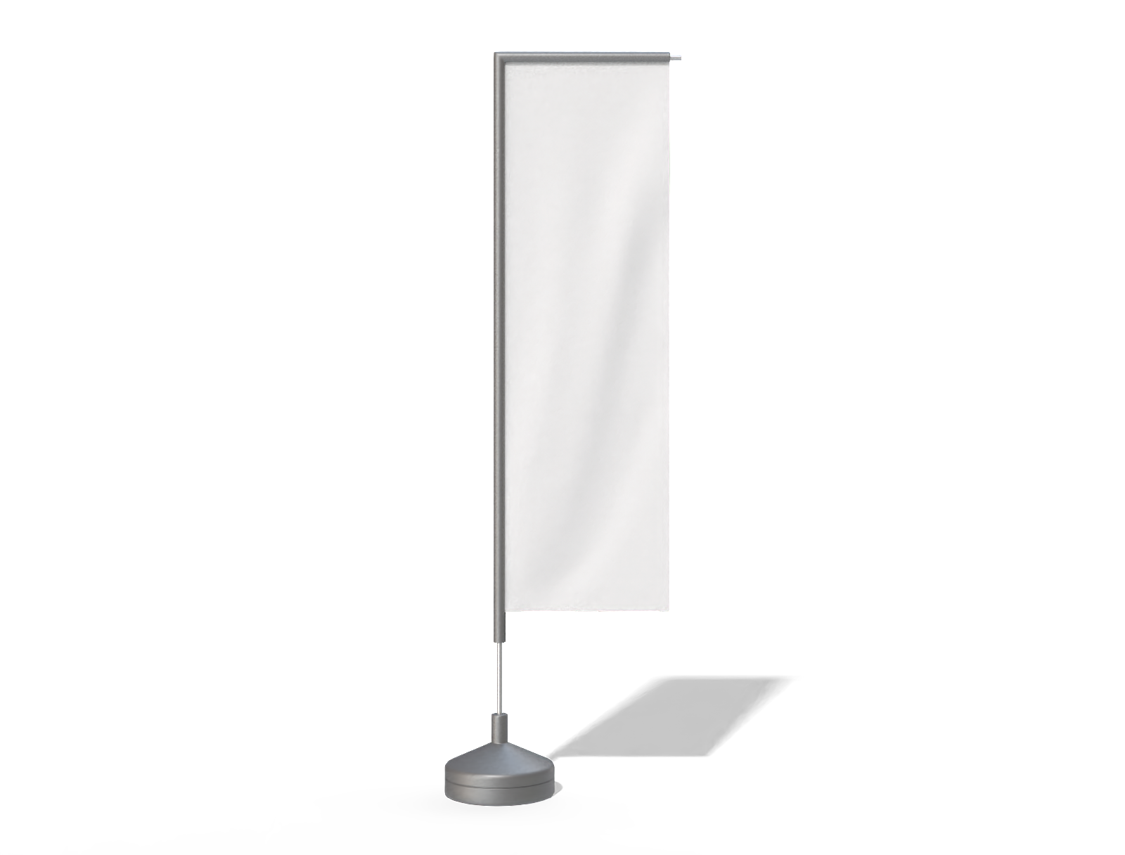 Vertical advertising flag — Canvas