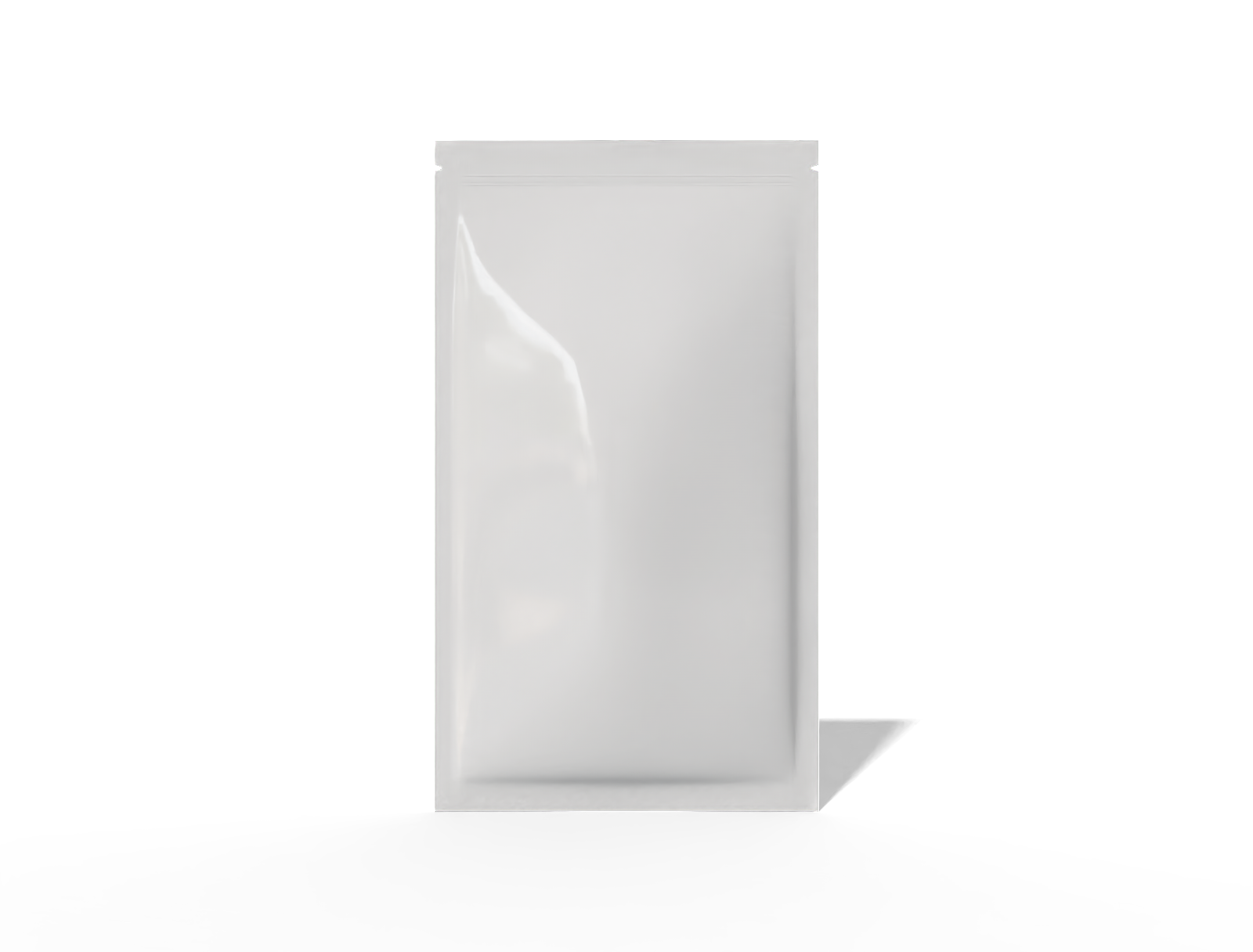8 × 14 three-side seal tea sachet — Glossy plastic