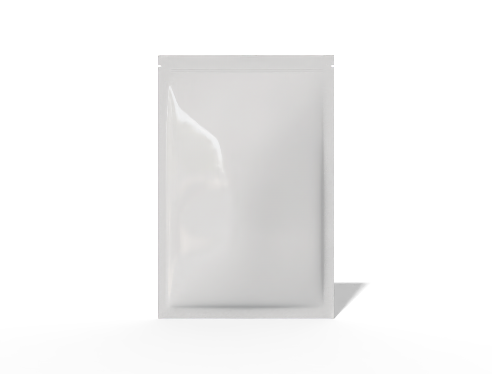 16 × 24 three-side seal coffee sachet — Glossy plastic
