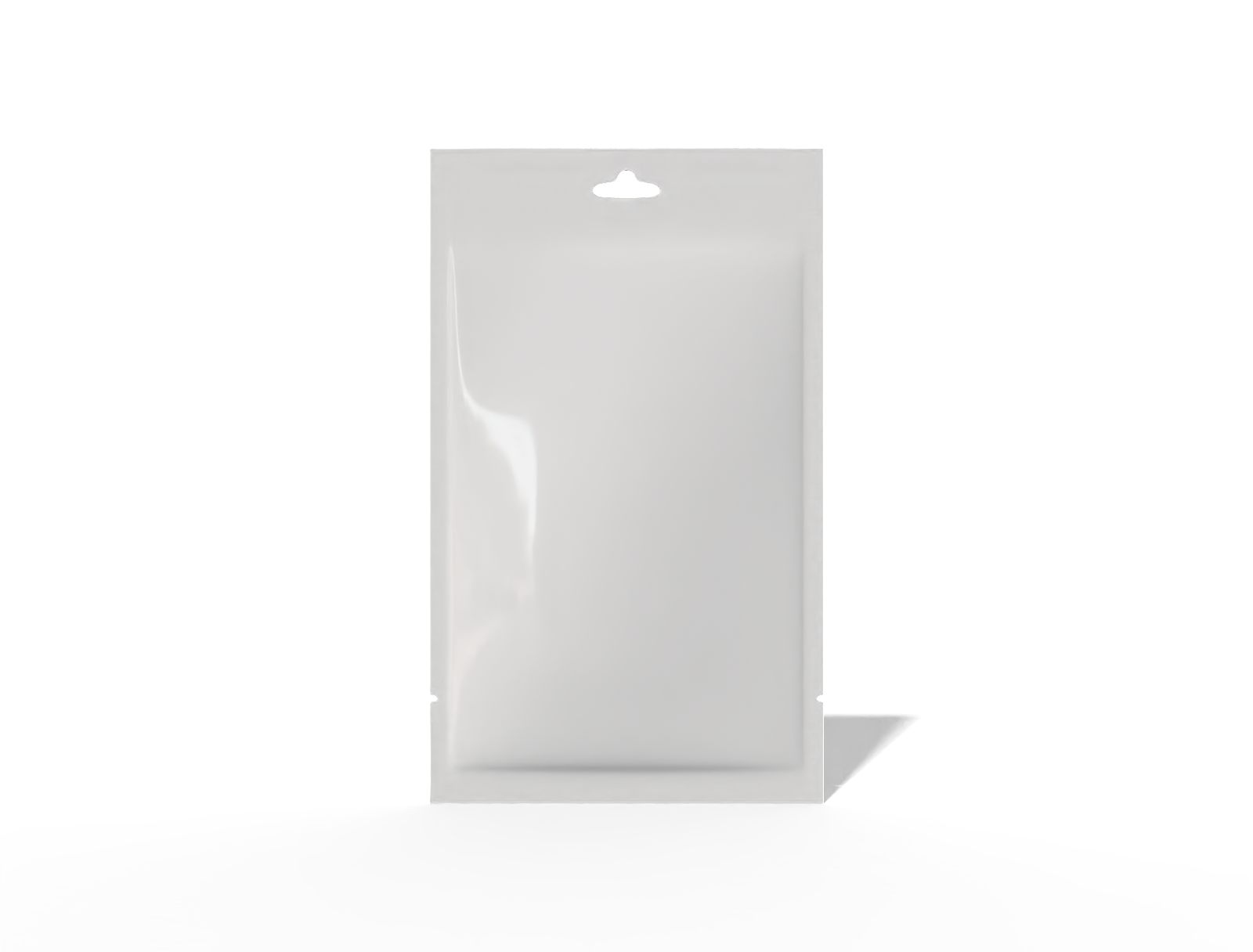 12 × 20 three-side seal coffee sachet — Glossy plastic
