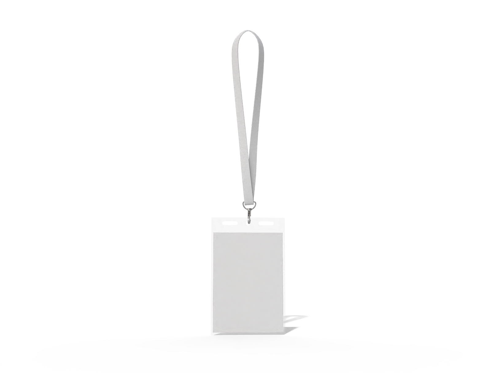Lanyard with card — Matte plastic