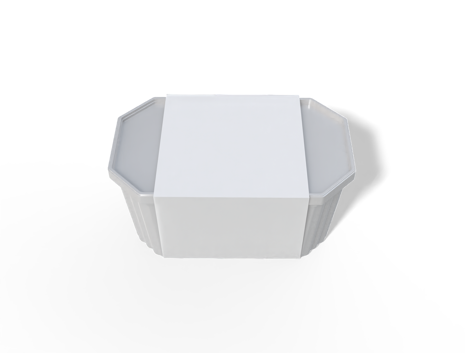Plastic food sleeve box — Glossy plastic