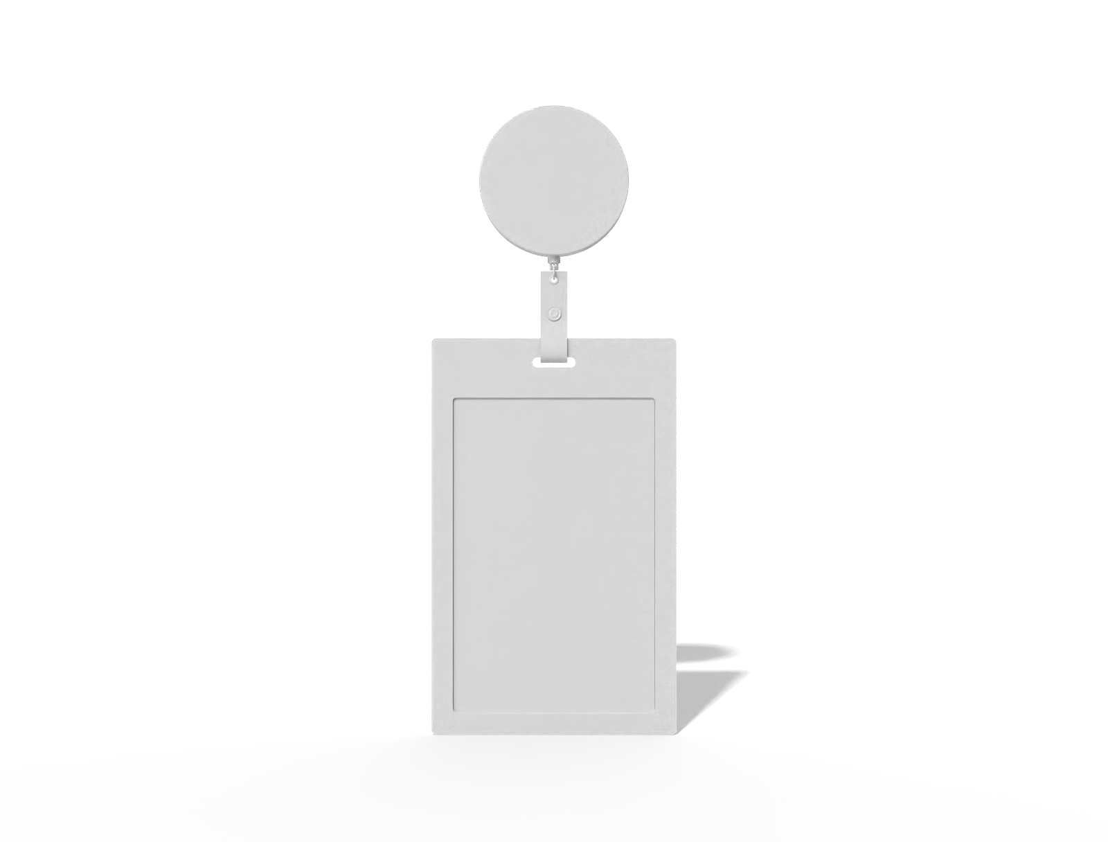 Retractable id card — Glossy plastic