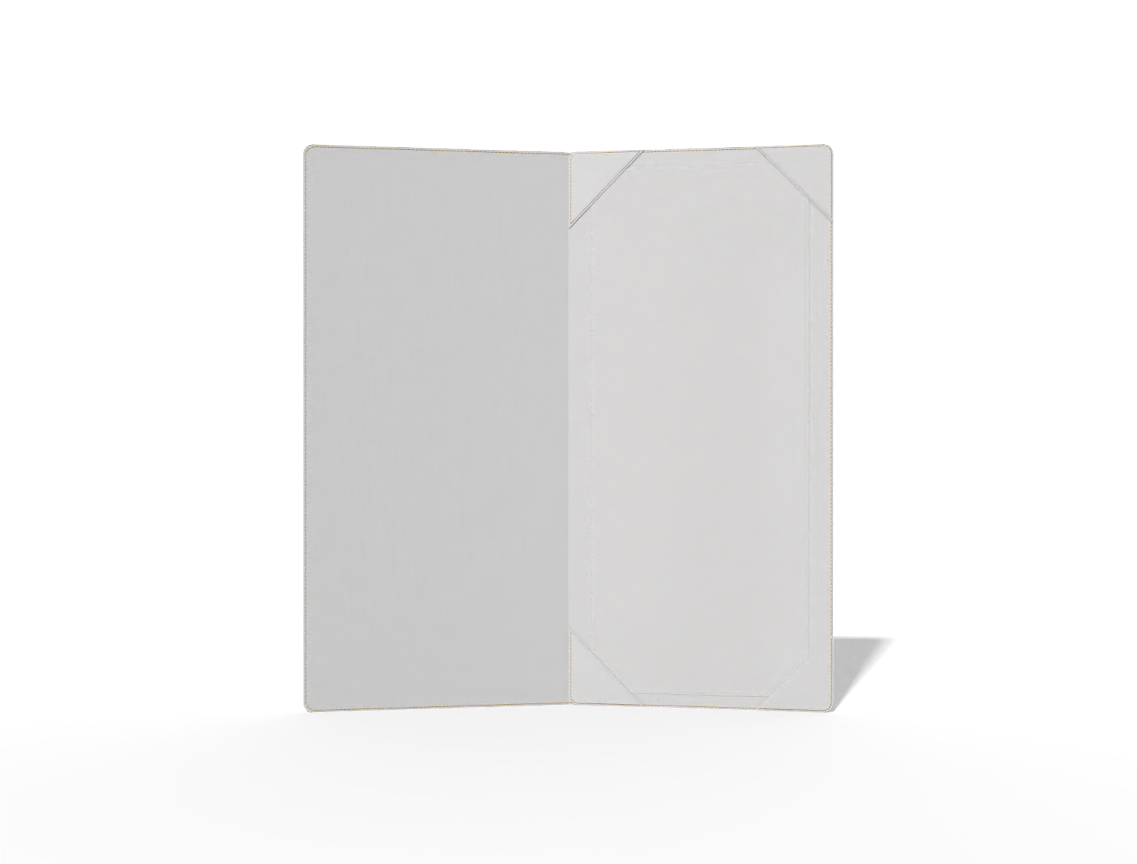 Menu card — White paperboard