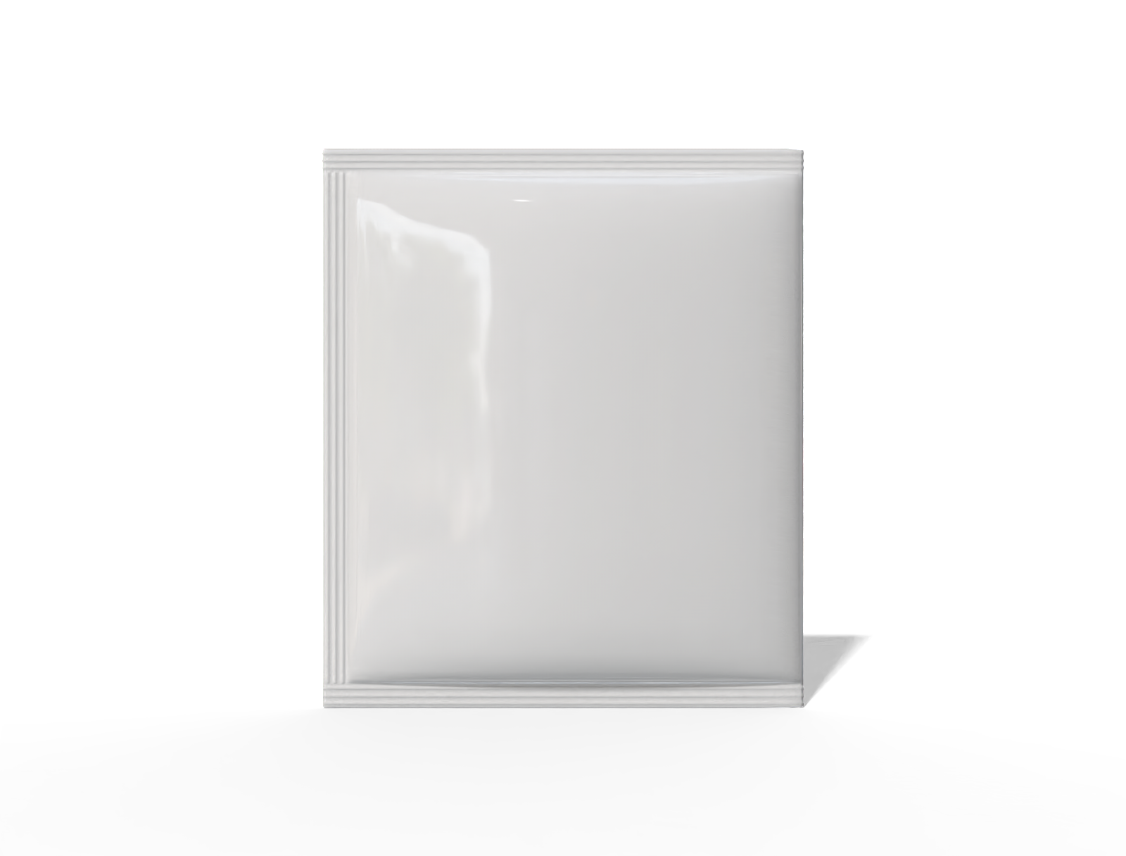 10 × 11 three-side seal tea sachet — Glossy plastic