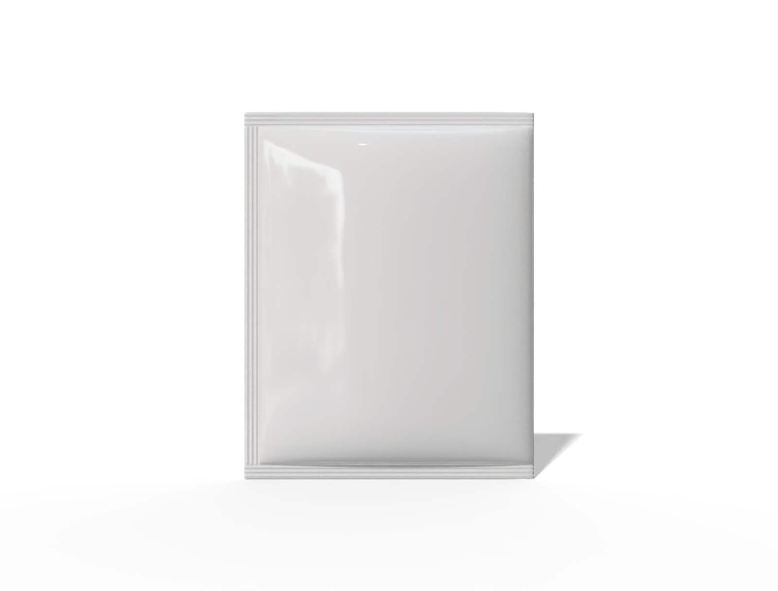 10 × 12 three-side seal coffee sachet — Glossy plastic