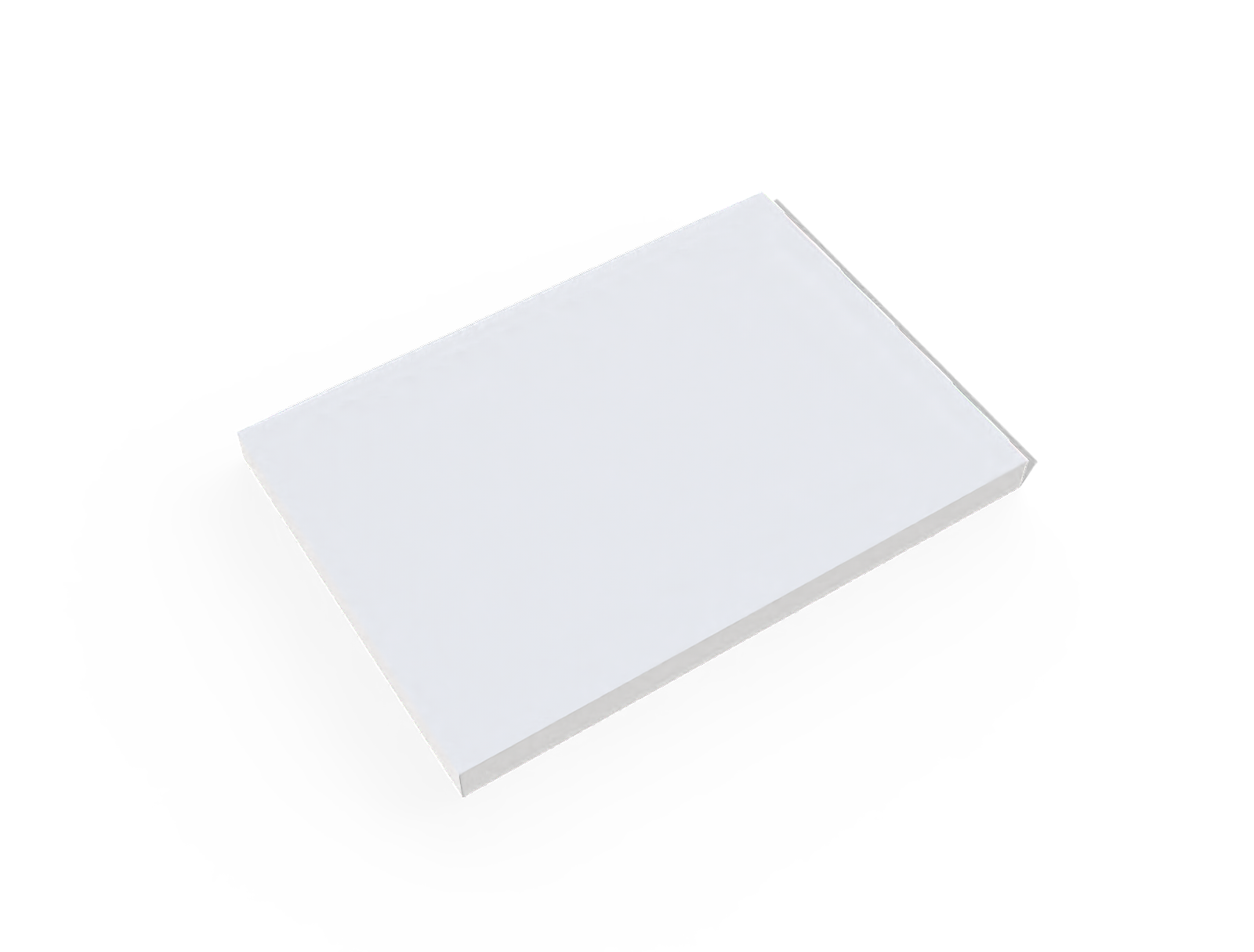 Brochure — White paperboard