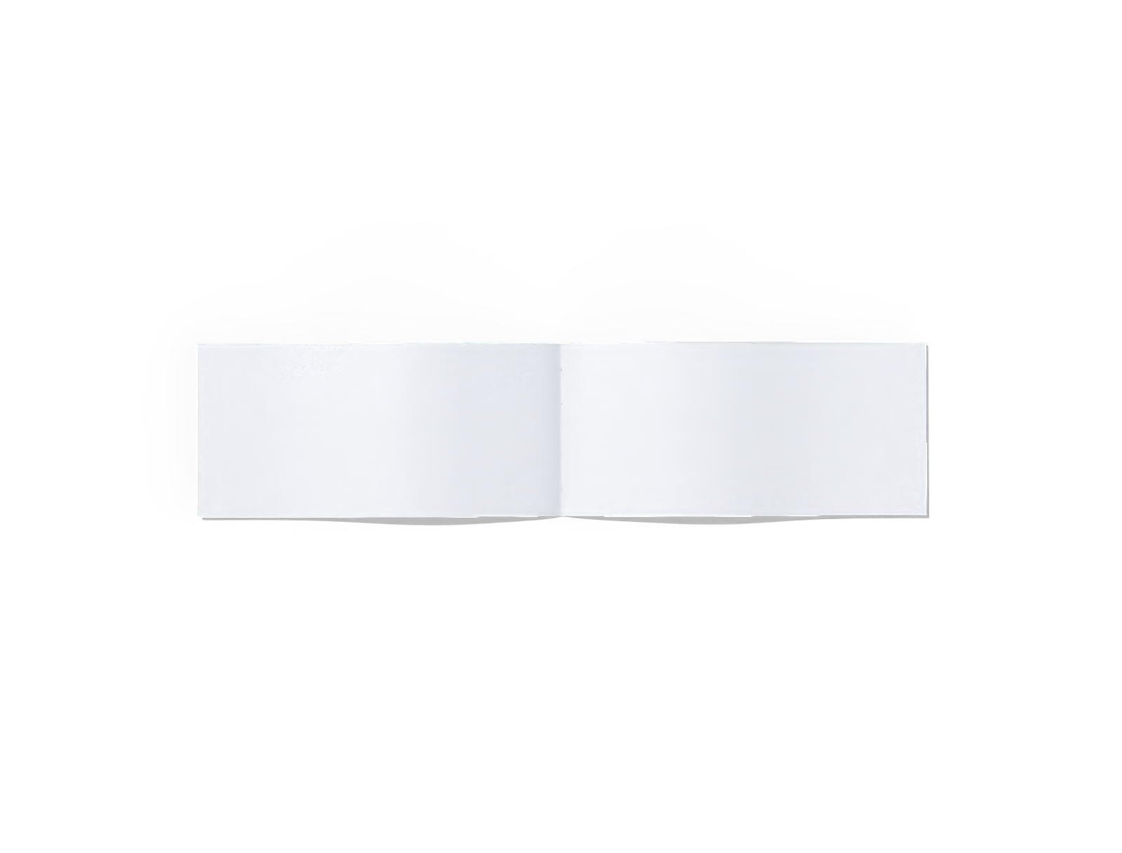 Brochure template — White paperboard