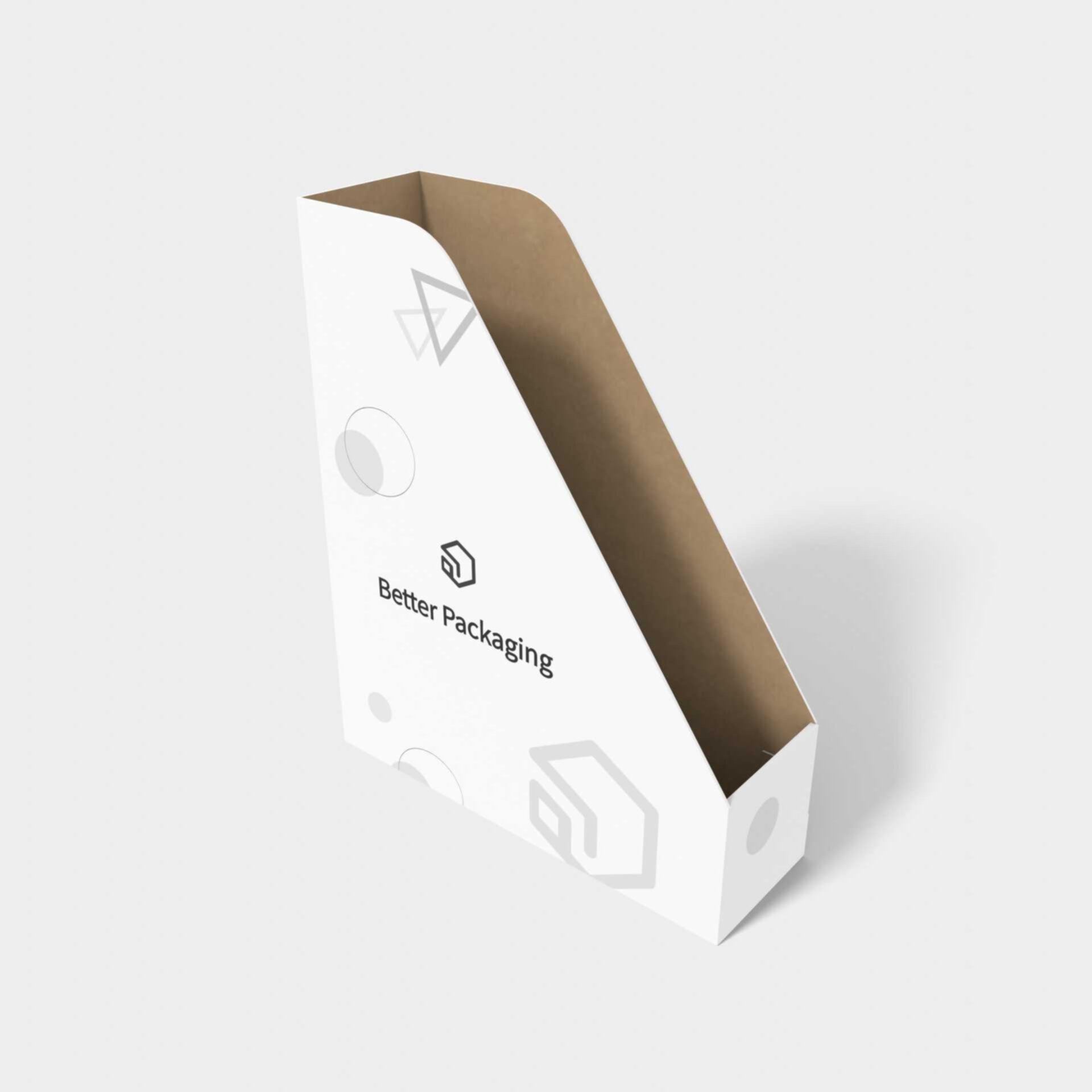 File holder — White paperboard