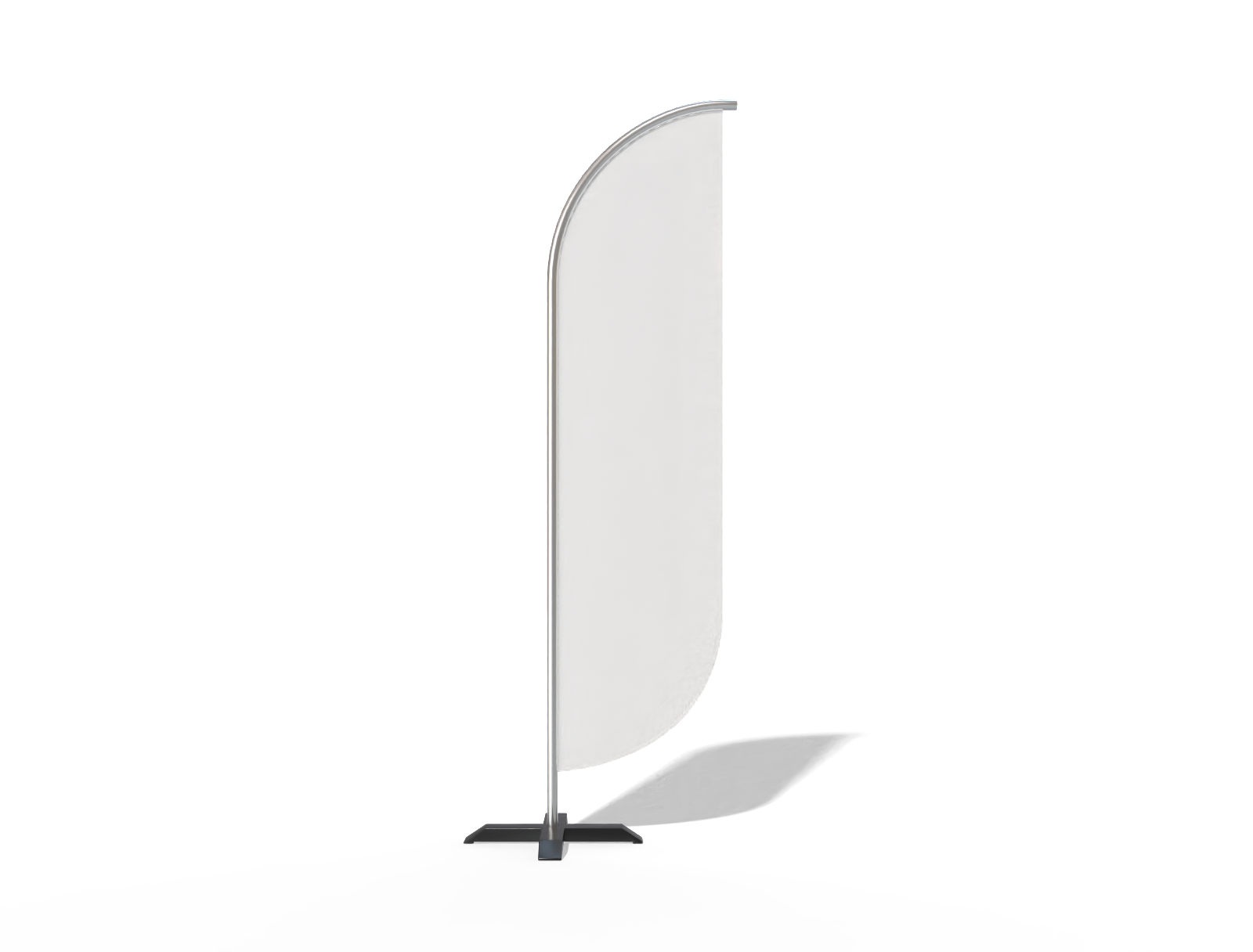 Feather flag advertising — Glossy plastic