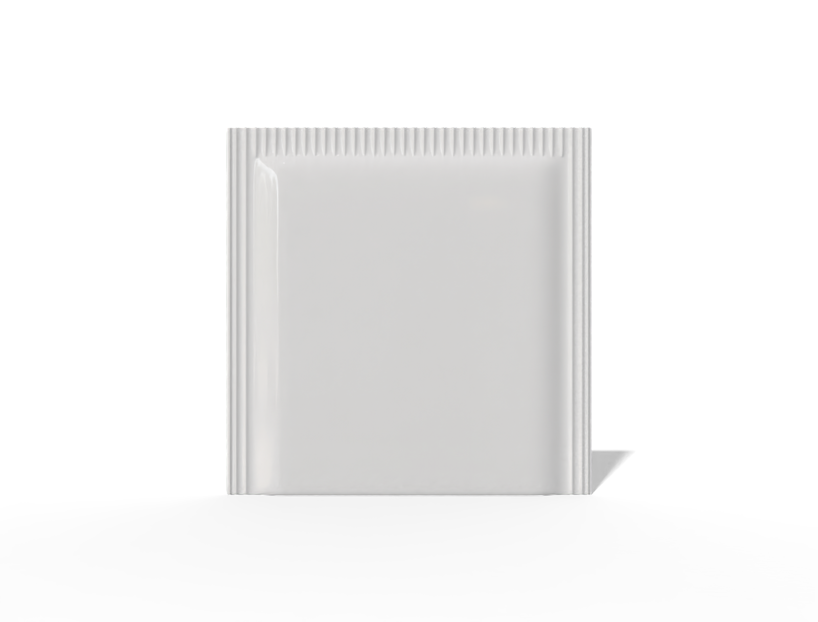 9 × 9 three-side seal tea sachet — Glossy plastic