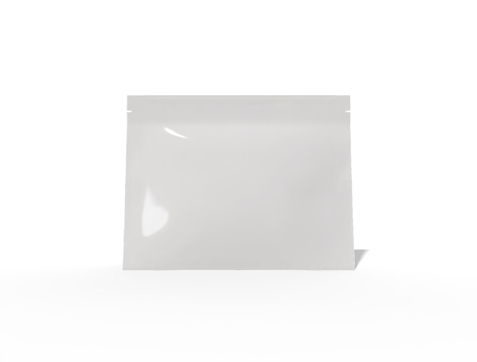 26 × 6 × 20 stand-up food pouch — Glossy plastic