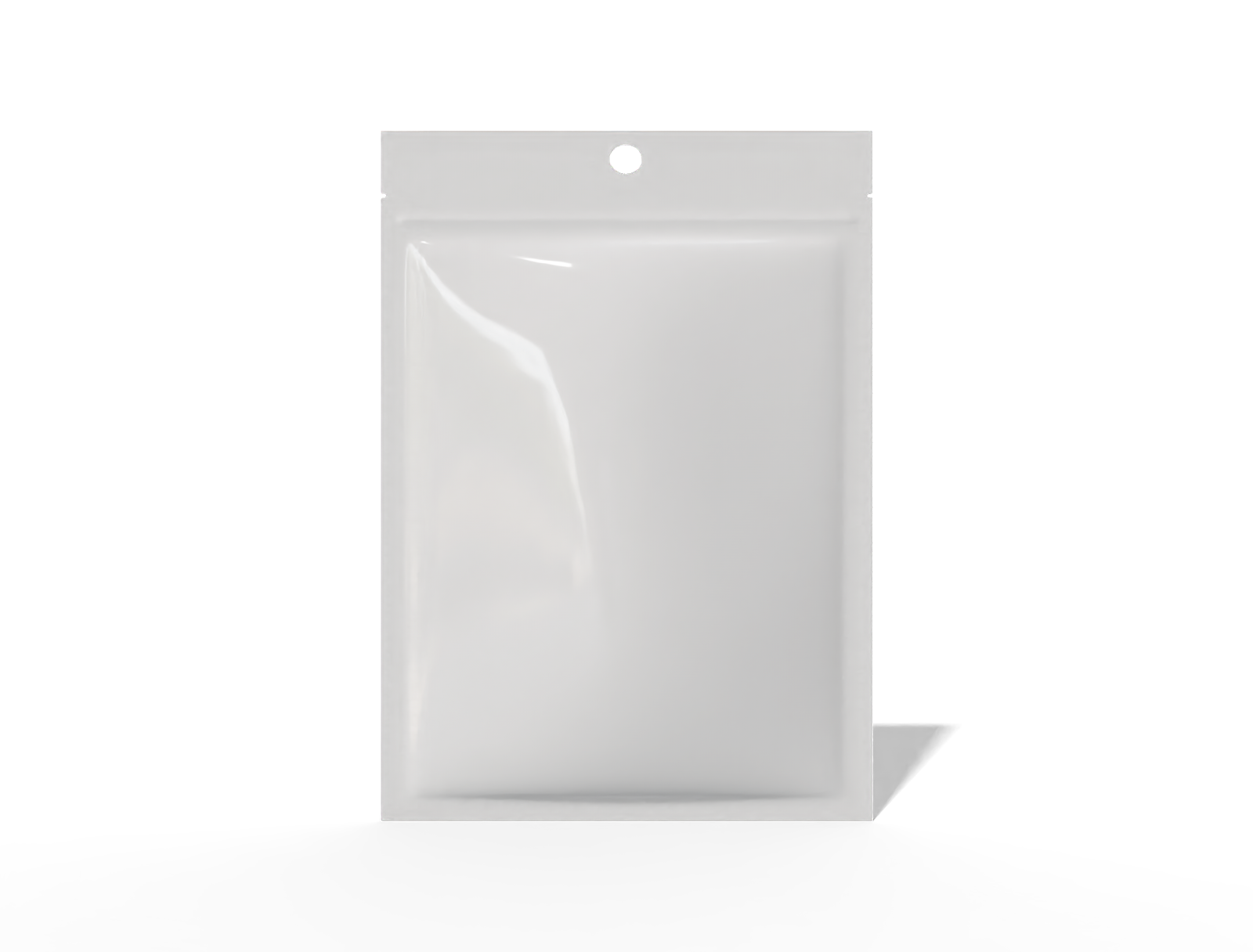 11 × 15 three-side seal coffee sachet — Glossy plastic