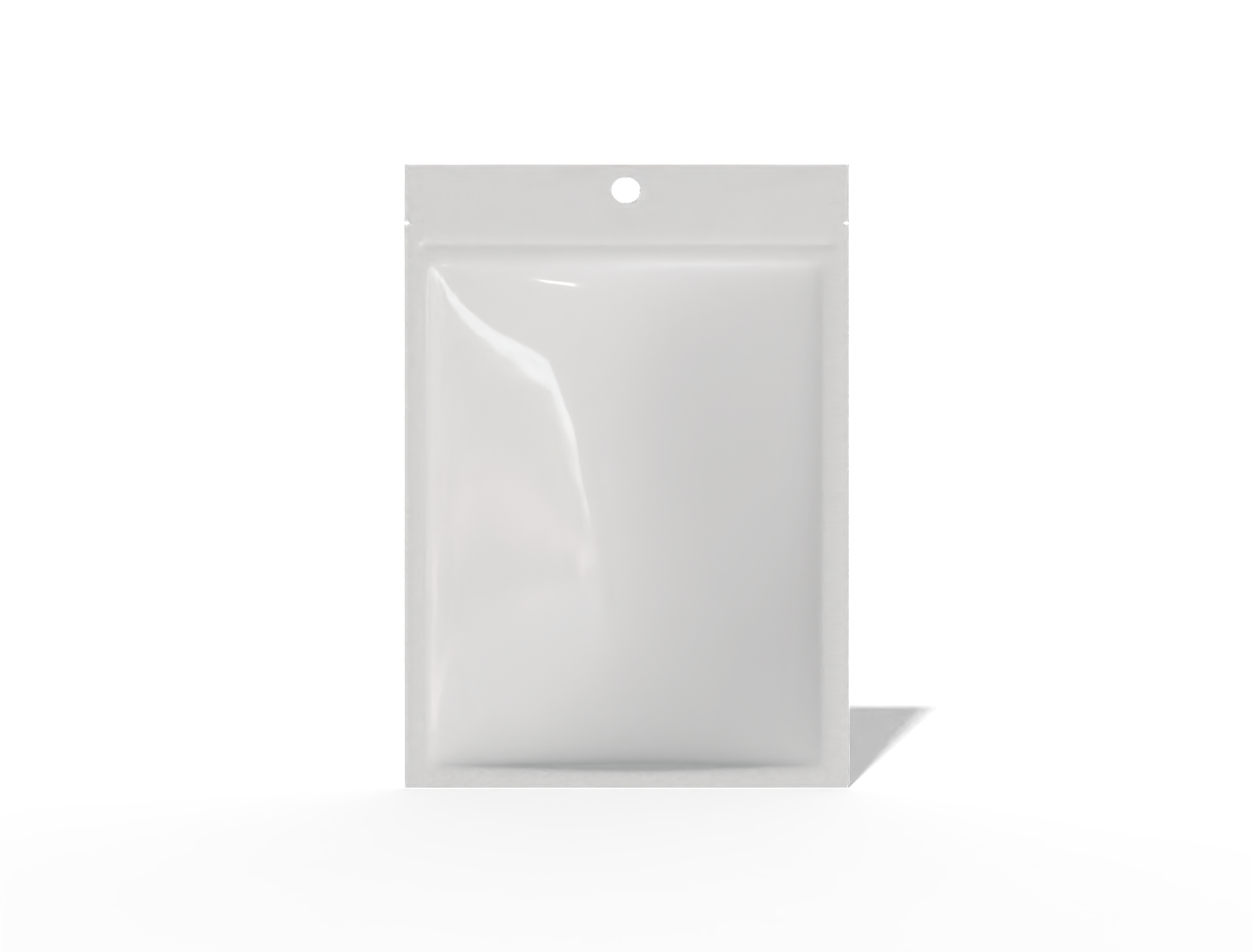14 × 20 three-side seal coffee sachet — Glossy plastic