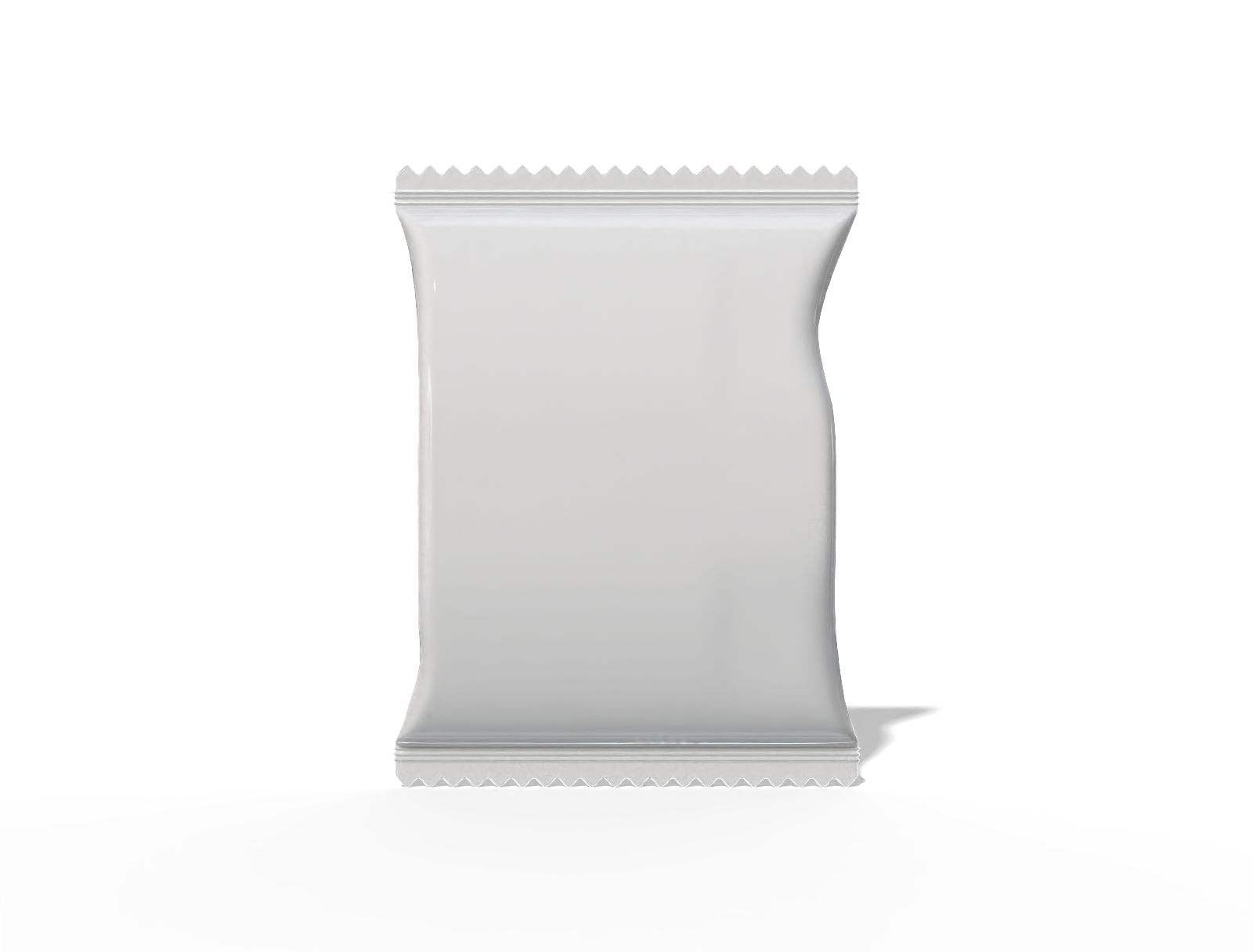 9 × 12 back-seal food sachet — Glossy plastic