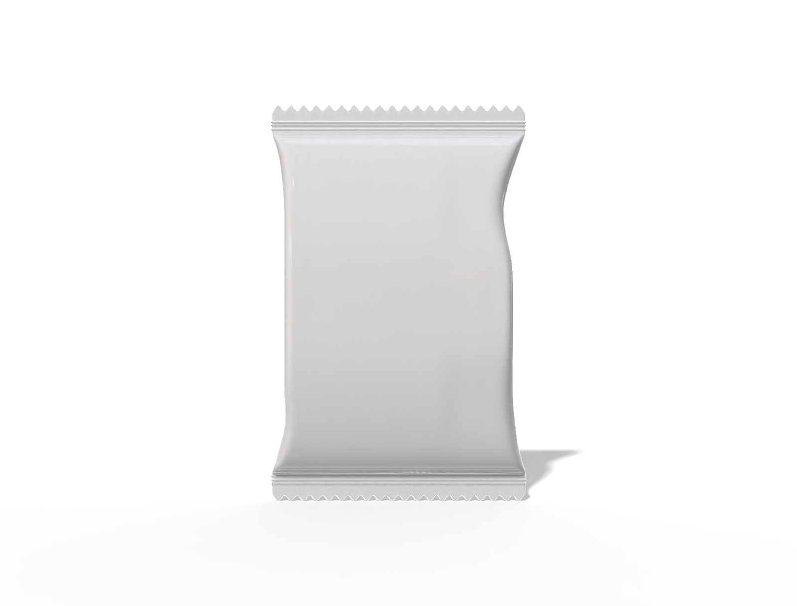 7 × 10 back-seal food sachet — Glossy plastic