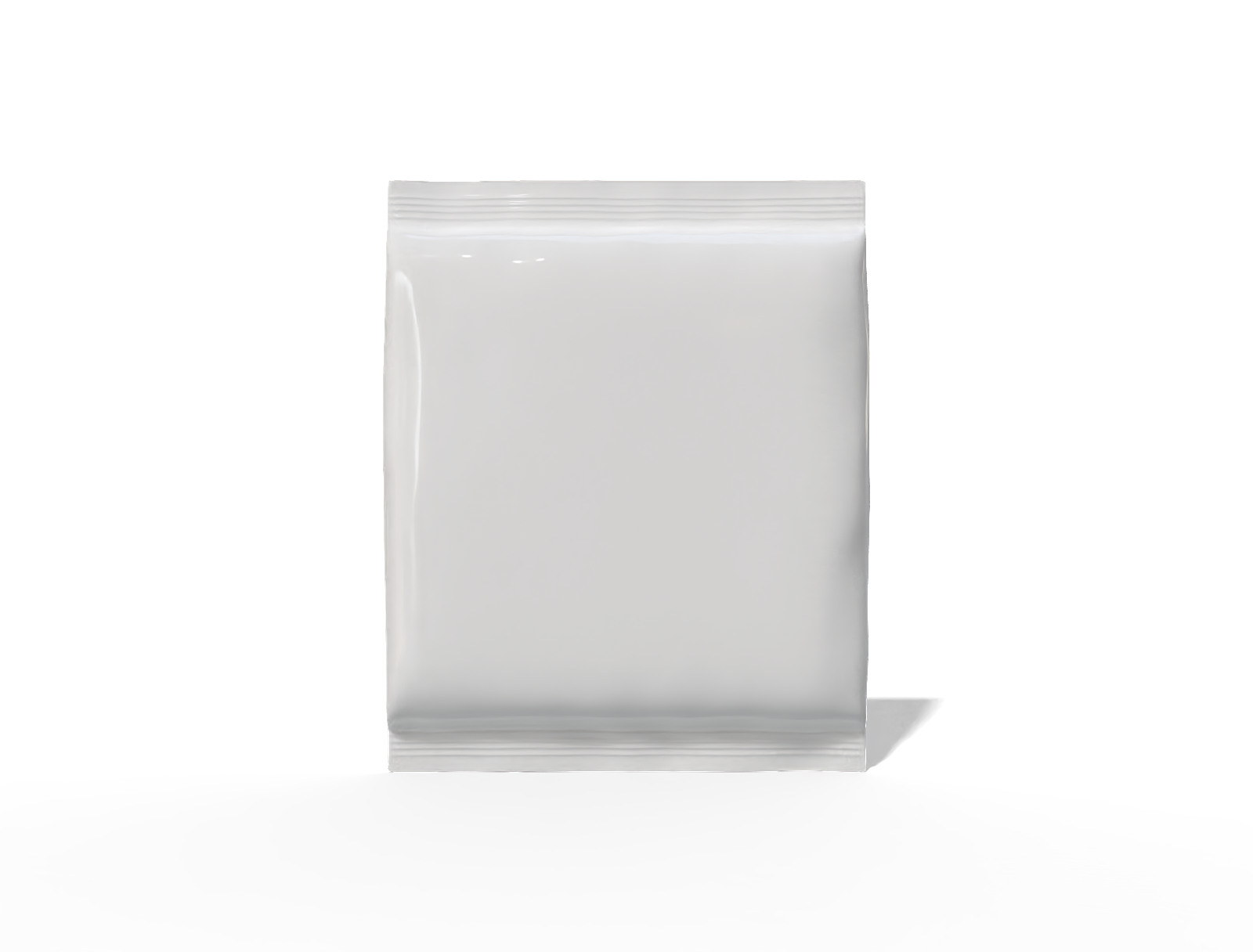 16 × 4 × 20 back-seal food sachet — Glossy plastic