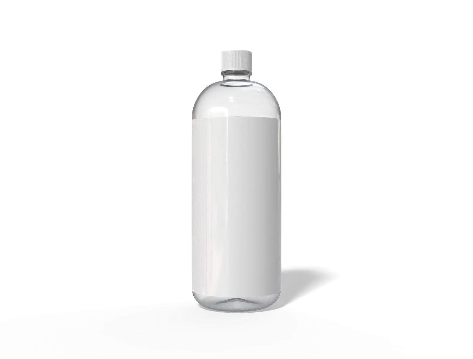 500 ml plastic juice bottle — Clear glossy plastic