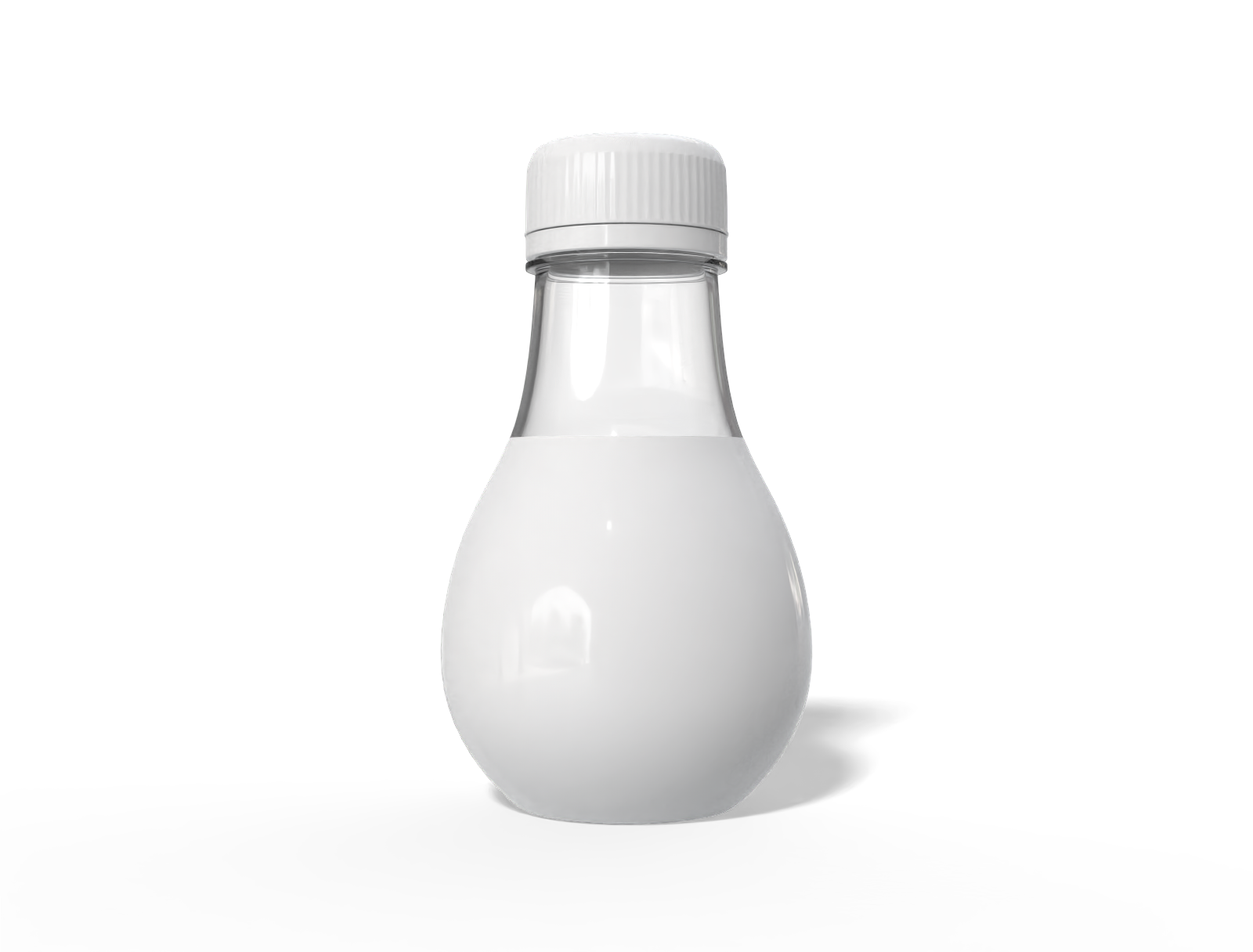 200 ml plastic milk bottle library preview