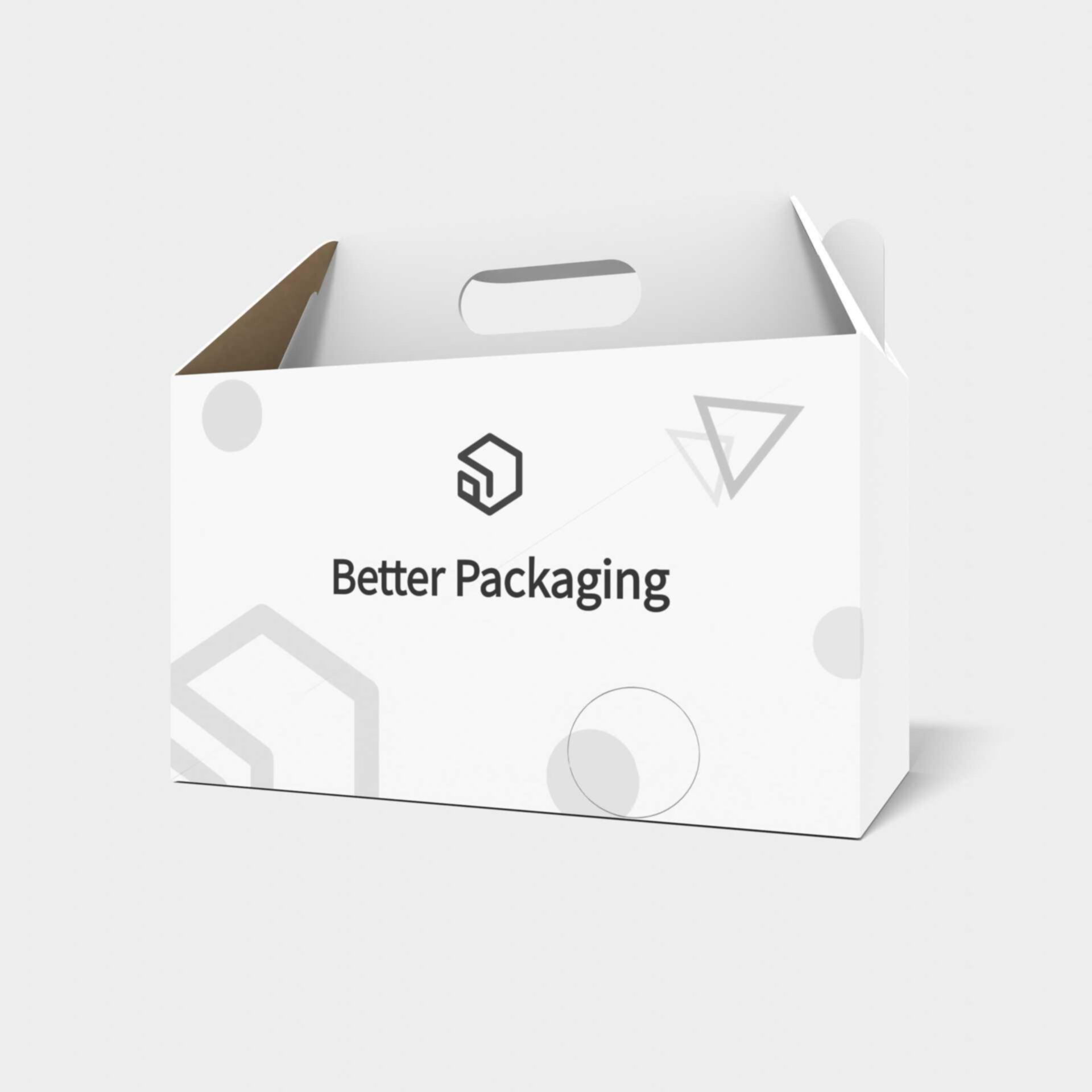 Cardboard gable box — E-flute corrugated board