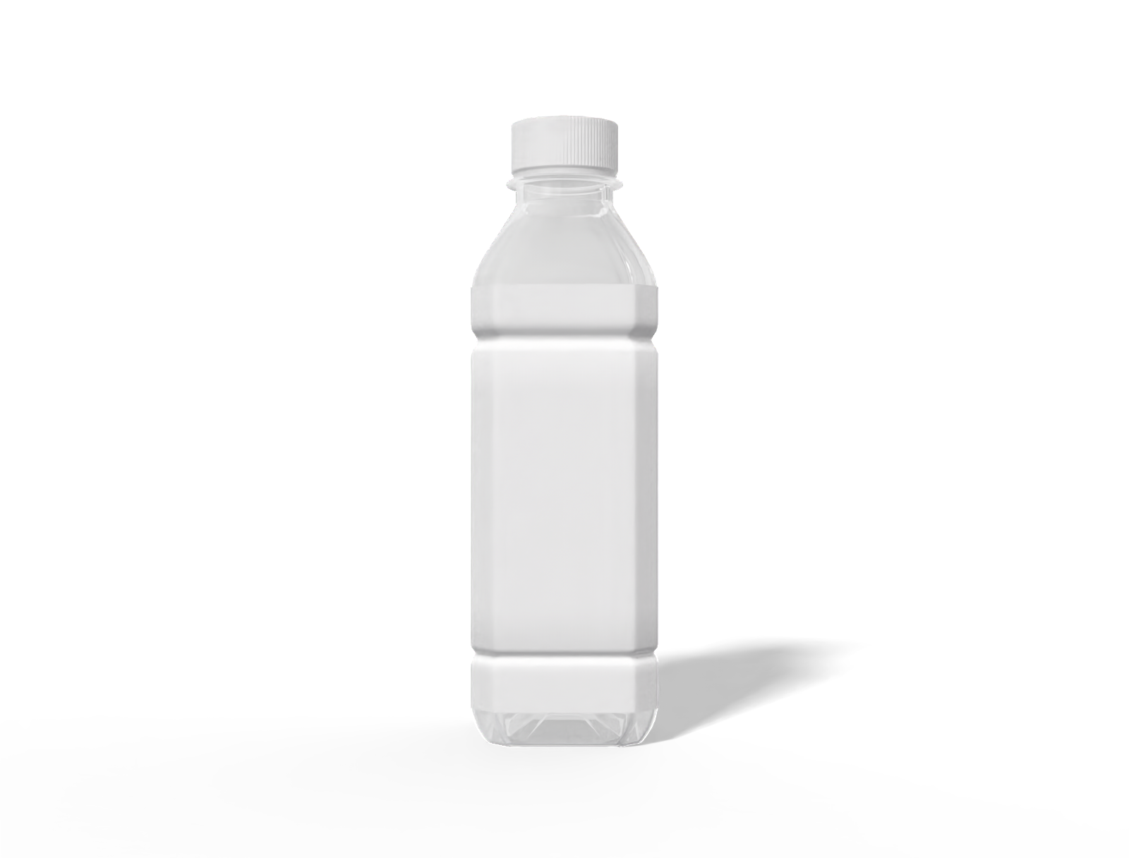360 ml plastic bottle — Clear glossy plastic
