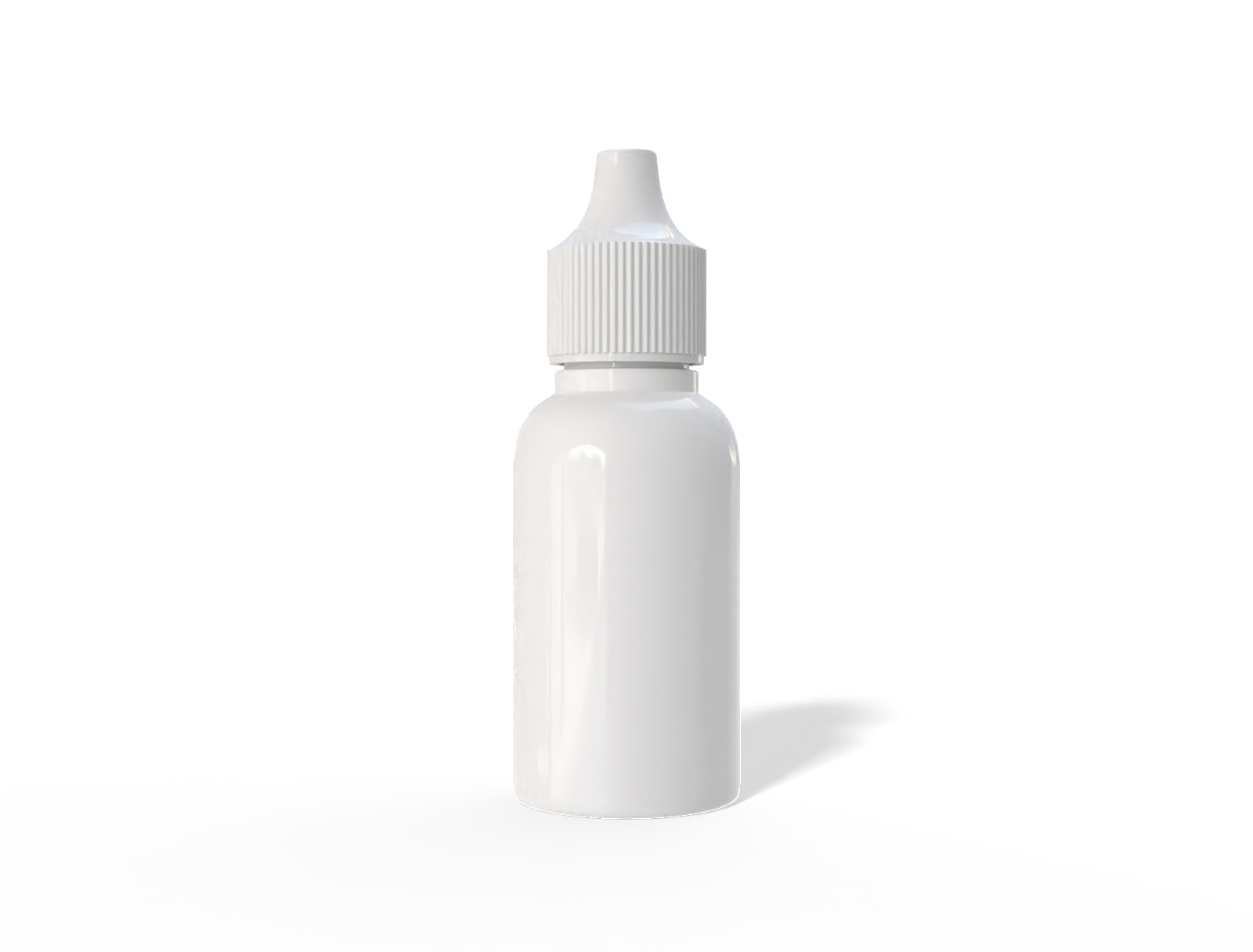 Dropper bottle — Clear glossy plastic