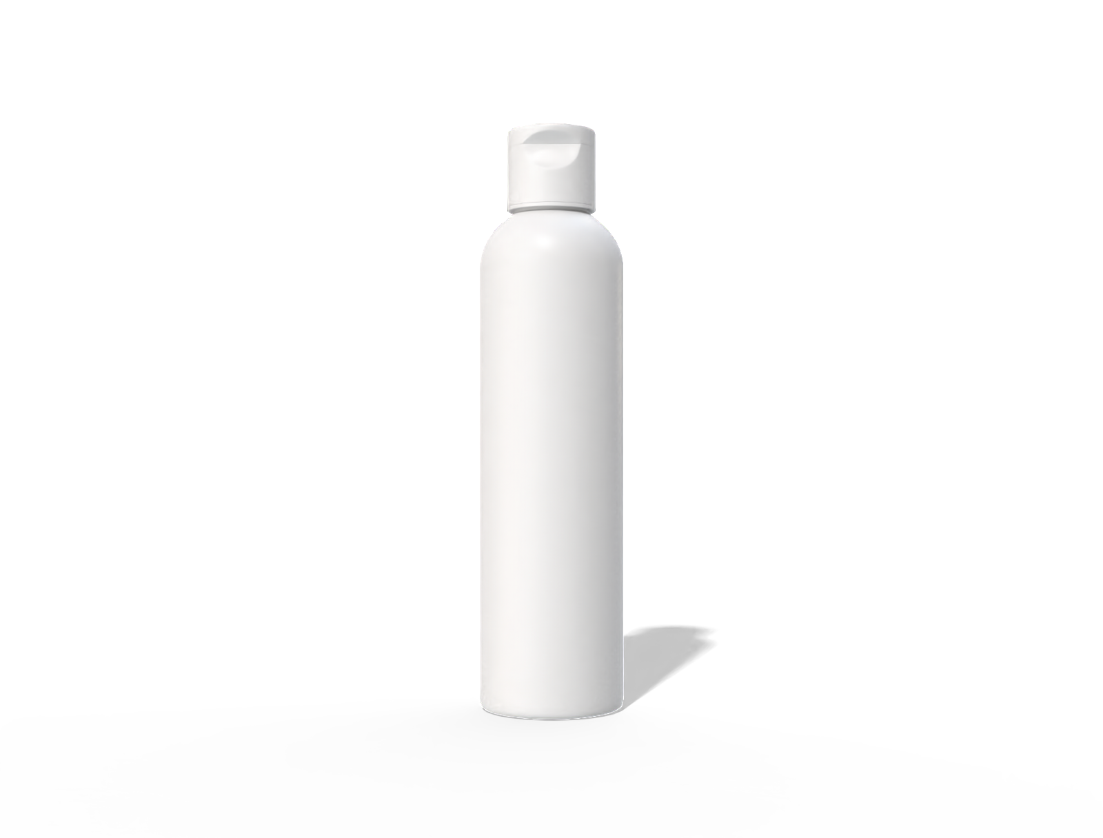 200 ml plastic cosmetic bottle — Glossy plastic